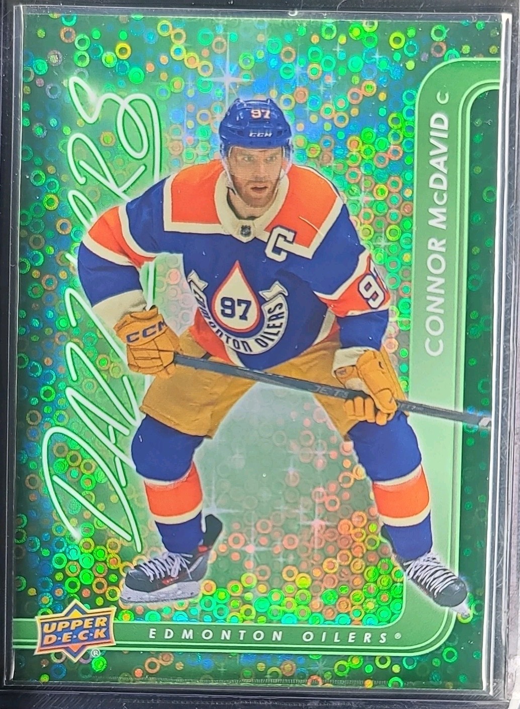 2024-25 Upper Deck Series 1 – Dazzlers Connor McDavid #DZ-10 Green