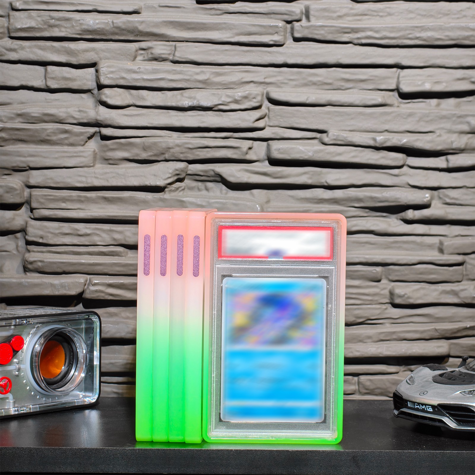 Gradient Luminous Case For 35PT PSA/CGC Graded Card Slab Bumper Guard Protector