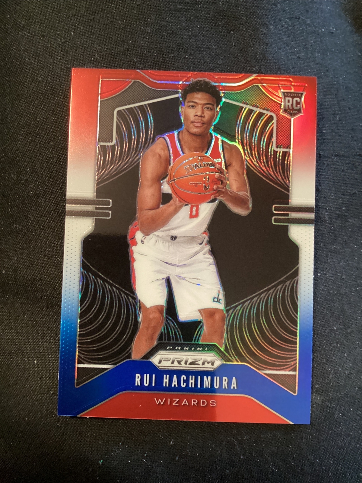 2019-20 Panini Prizm Red White Blue Prizm Rui Hachimura #255 Rookie RC MB1