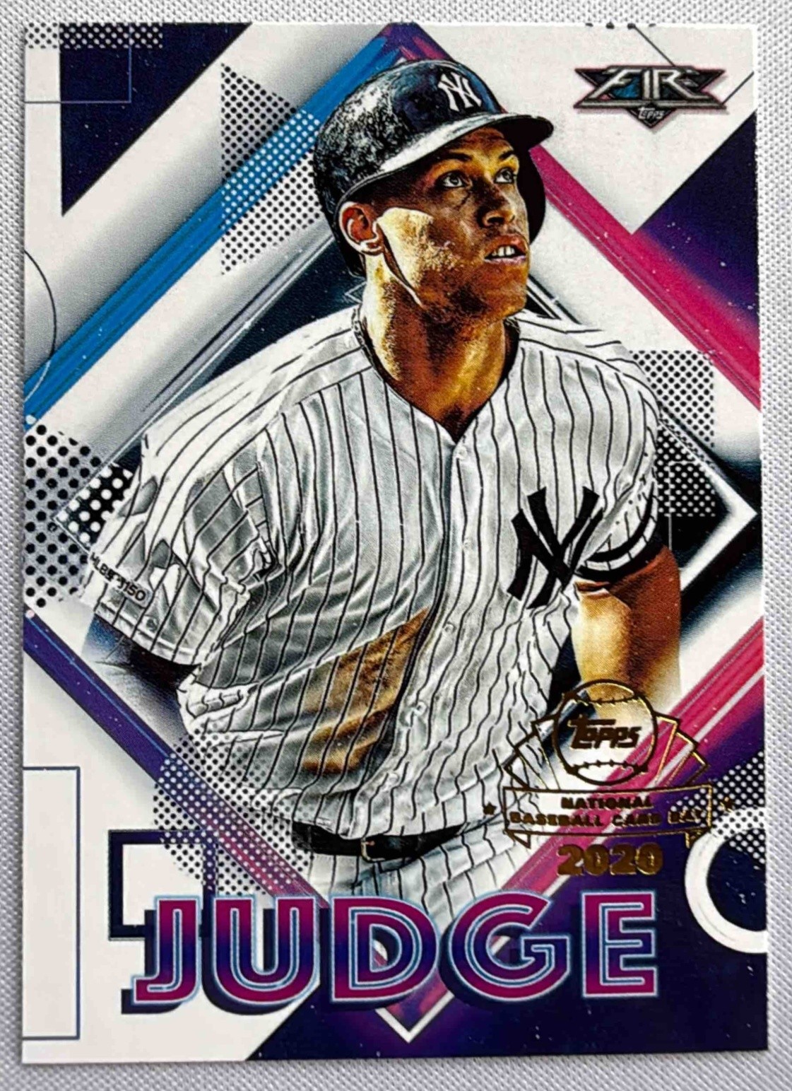 2020 Topps Baseball Chrome Aaron Judge Fire NBCD Preview #FP-1 New York Yankees