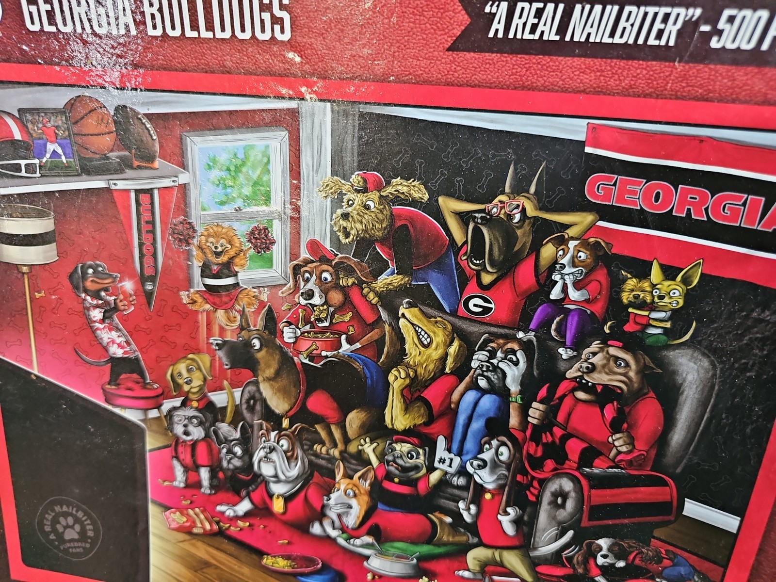 Georgia Bulldogs “A Real Nailbiter” 500 Pcs Puzzle 24″x18″