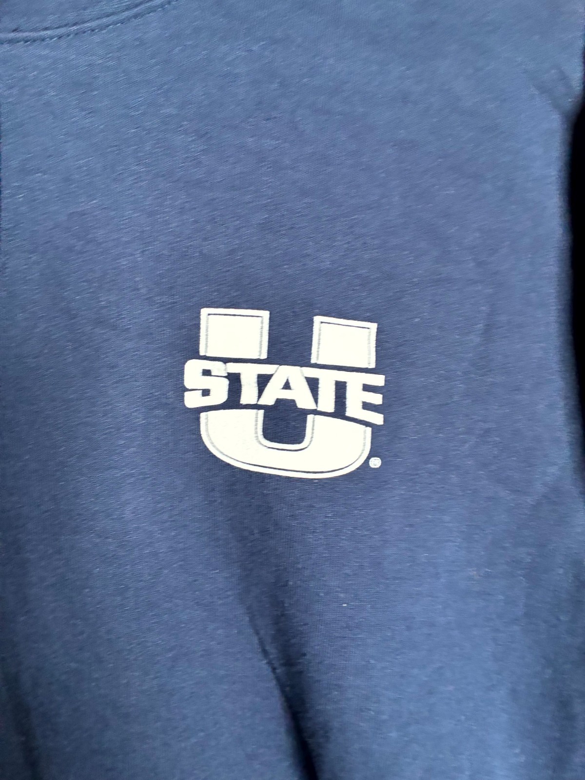 Utah State Aggies Hoodie Mens XL Blue Football NCAA Barbell Powerlifting Club