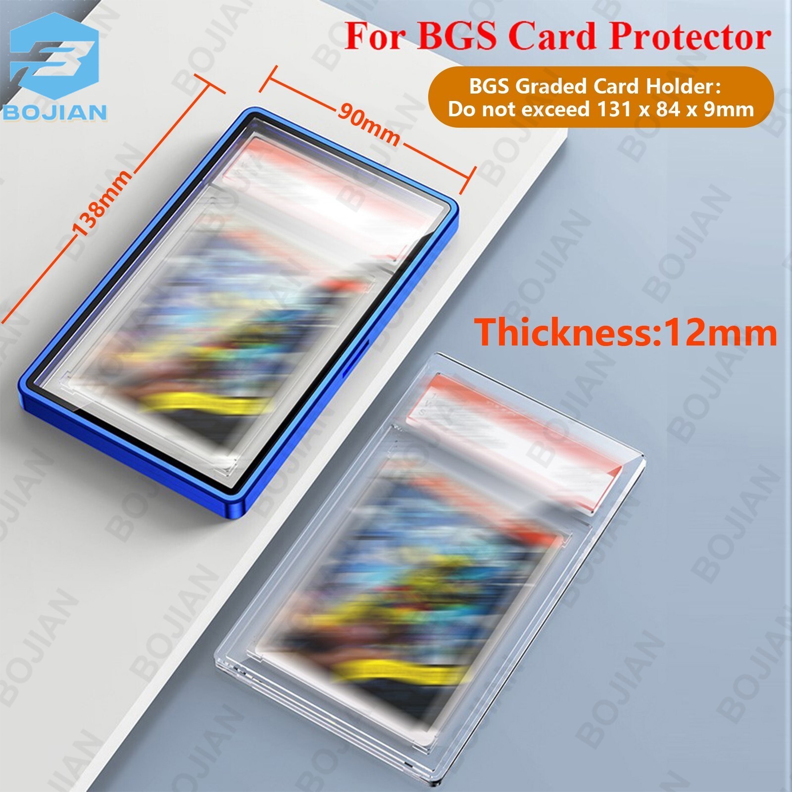Graded Card Aluminum Slab Guard Box Bumper Metal Protector Case For PSA CGC BGS