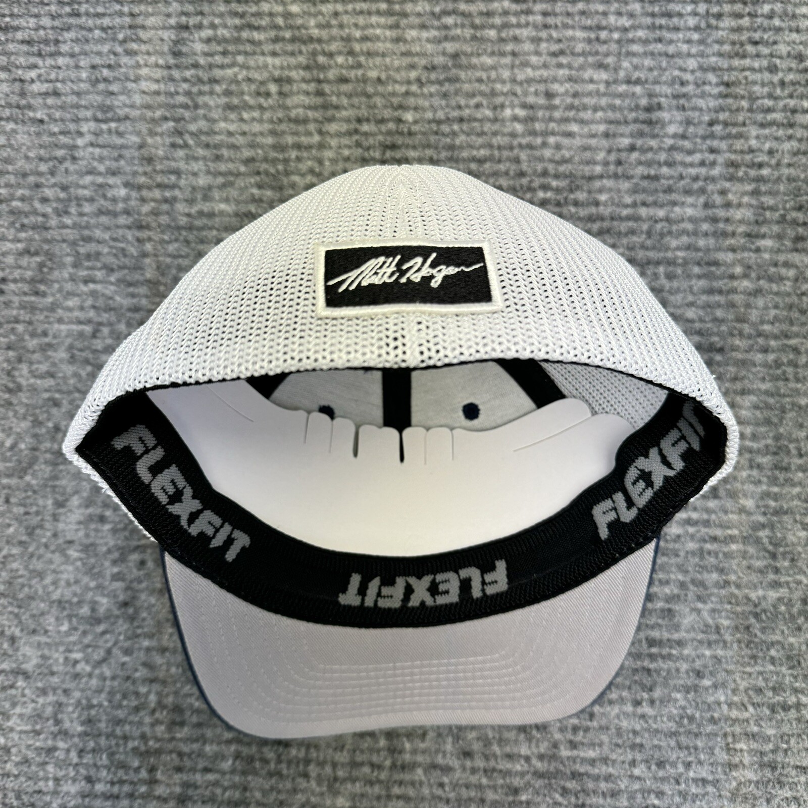 Matt Hagan Outdoors Hunting Leather Patch Drag Racing Flex Fit L/XL Hat NHRA NEW