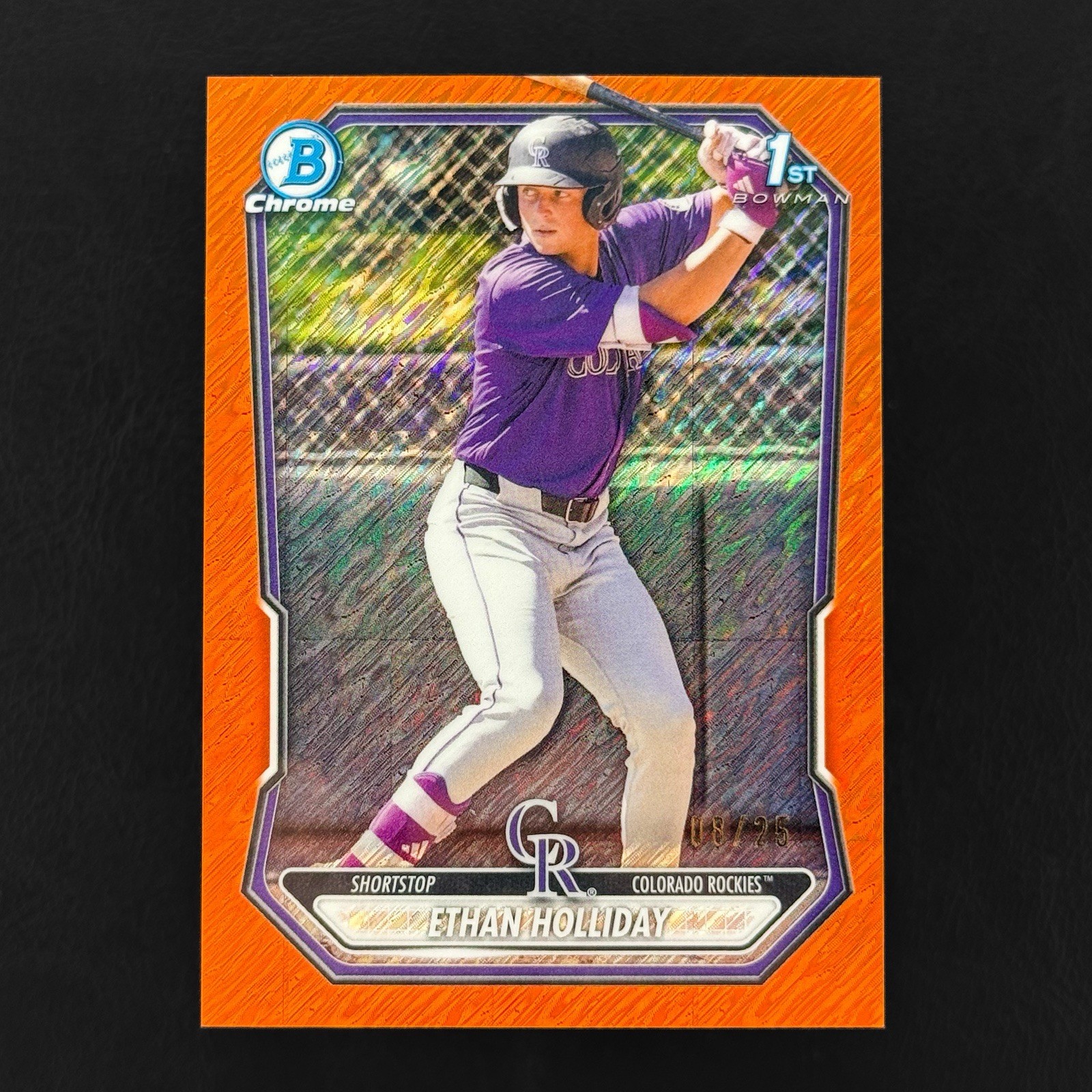 Topps 2026 Bowman Chrome Ethan Holliday Orange Shimmer 1st Bowman BCP-1 08/25