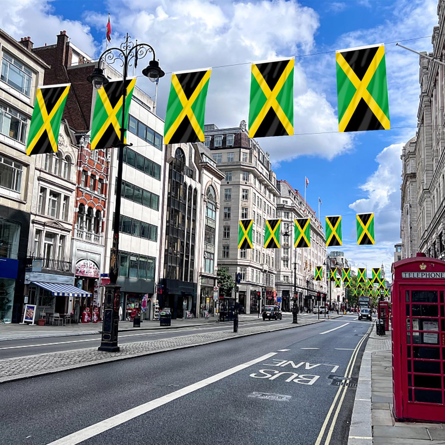 AhfuLife Jamaica Flag Jamaican 3×5 Ft, Large 1 Pcs,
