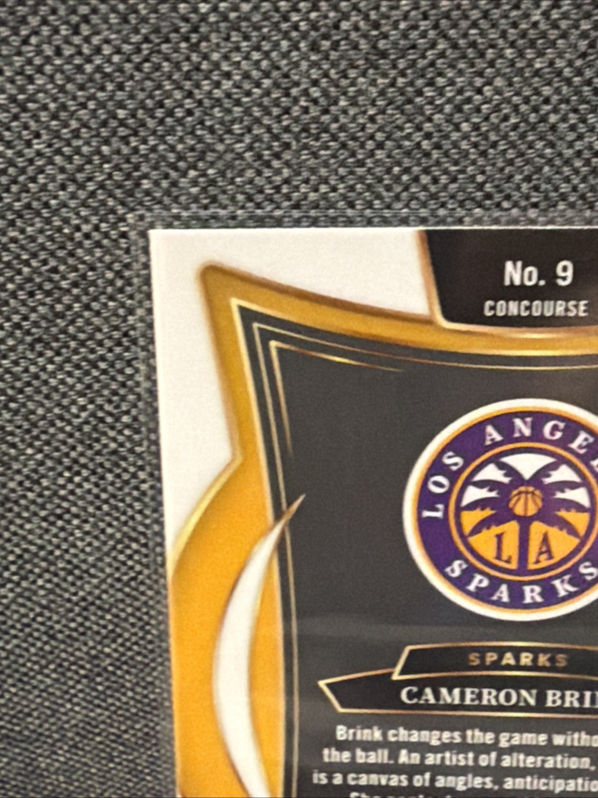 2025 Panini Select WNBA #9 Cameron Brink Concourse Pink Flash SP