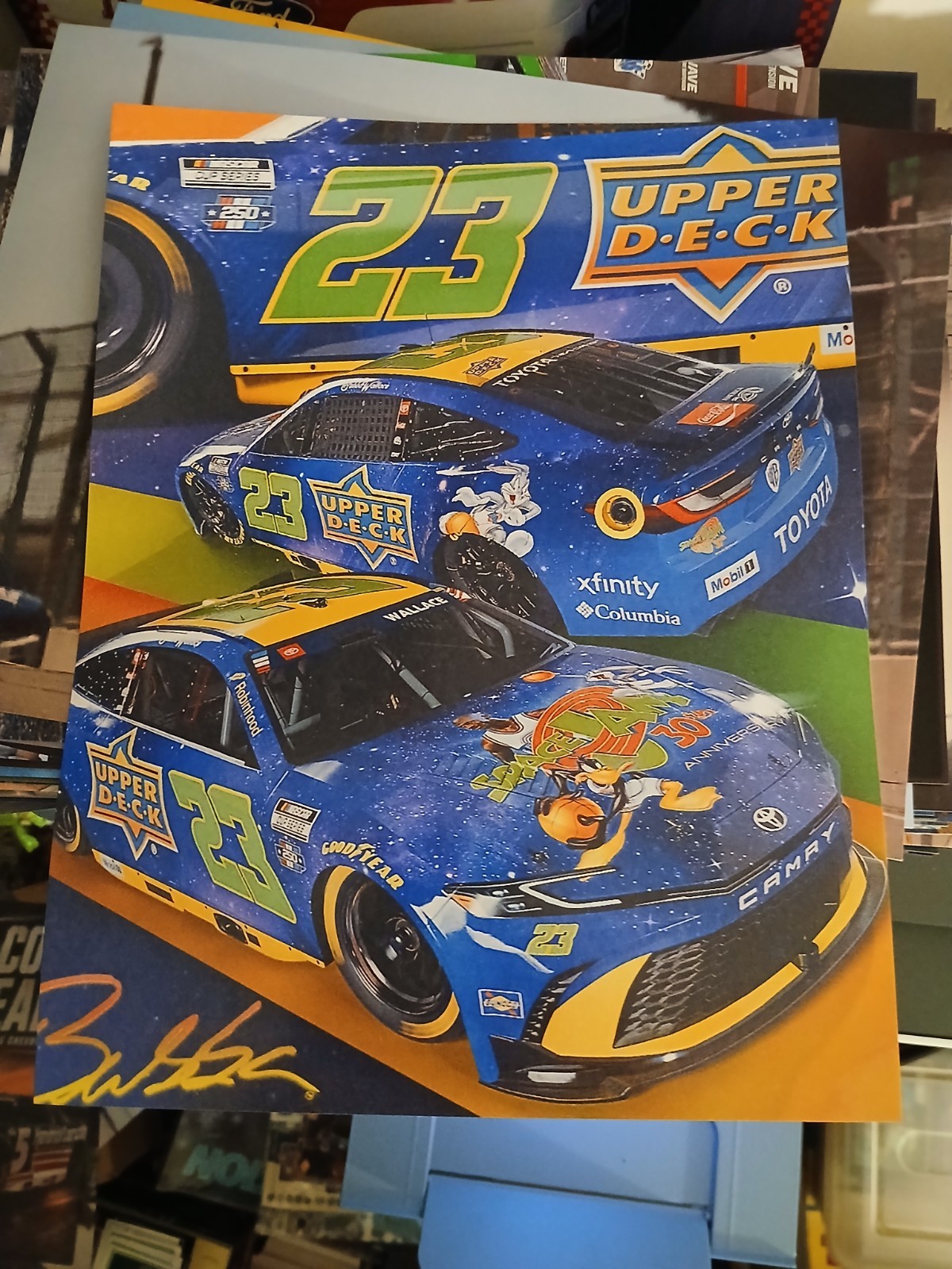 Bubba Wallace 8.5×11 Glossy Photo 2026 Nascar Space Jam Upper Deck