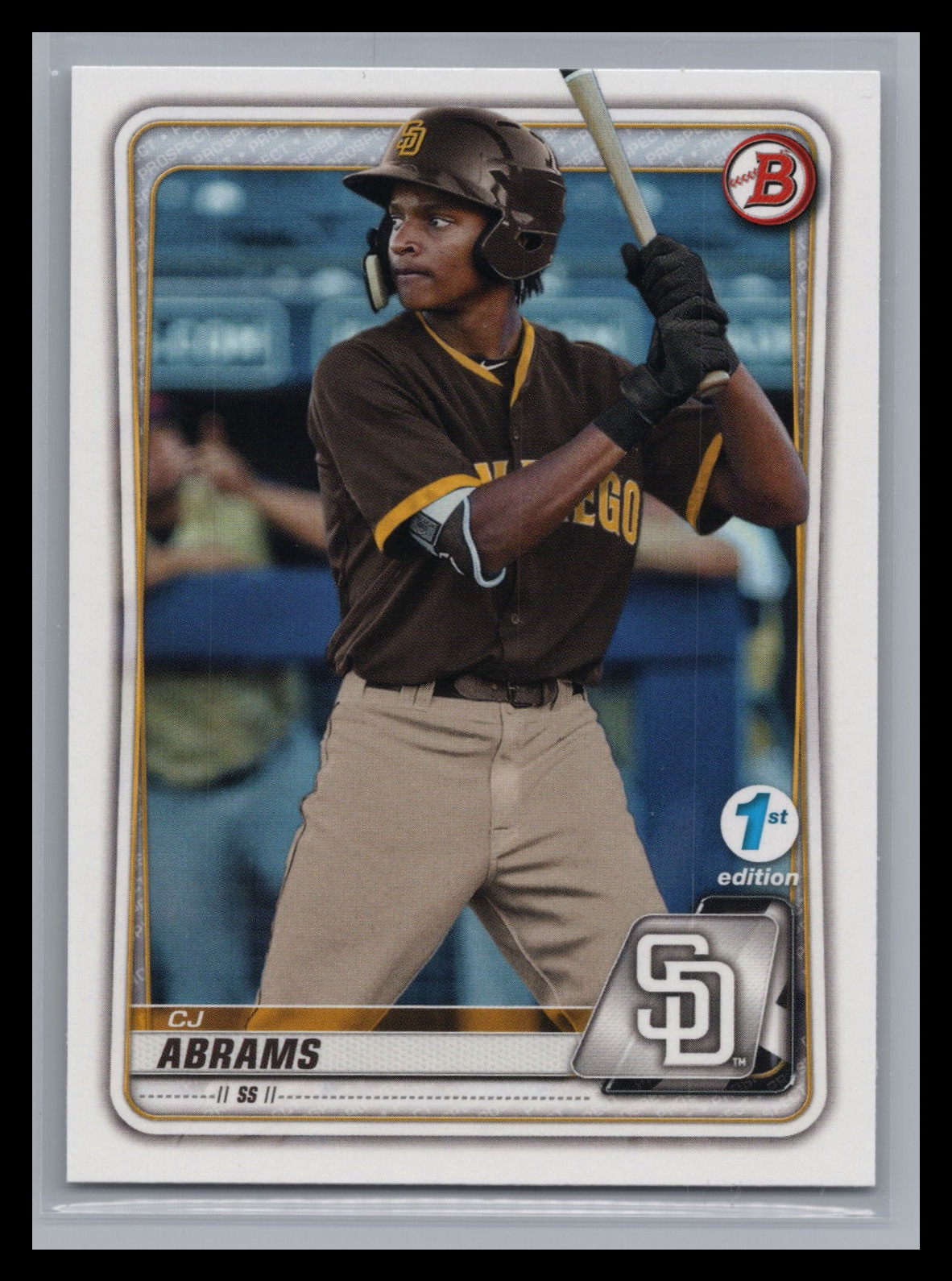 2020 Bowman 1st Edition #BFE-62 CJ Abrams Paper Prospects San Diego Padres