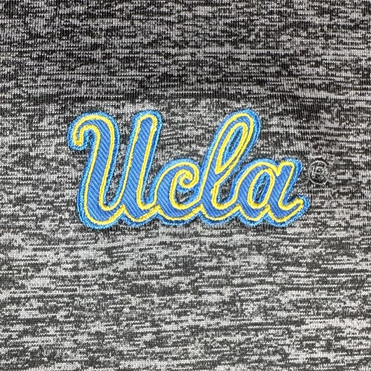 UCLA Bruins Shirt Mens Medium Gray Blue NCAA College Chiliwear Polo Short Sleeve