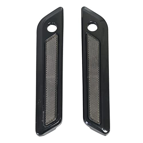 Black/Gray Hinge Latch Covers for Harley Saddlebags Fit 2014-2023 Touring Street