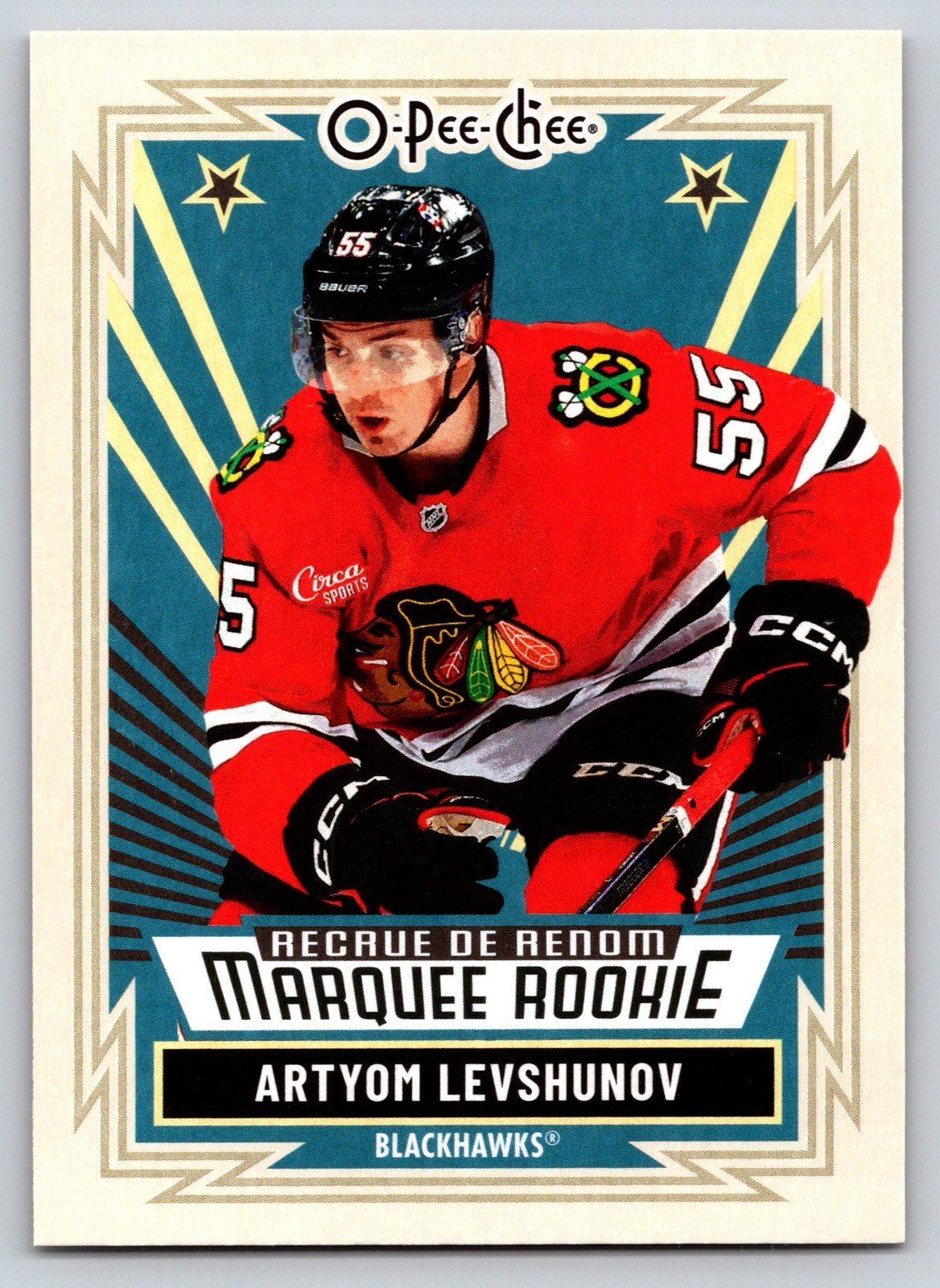 2025-26 O-Pee-Chee #541 Artyom Levshunov Retro Chicago Blackhawks