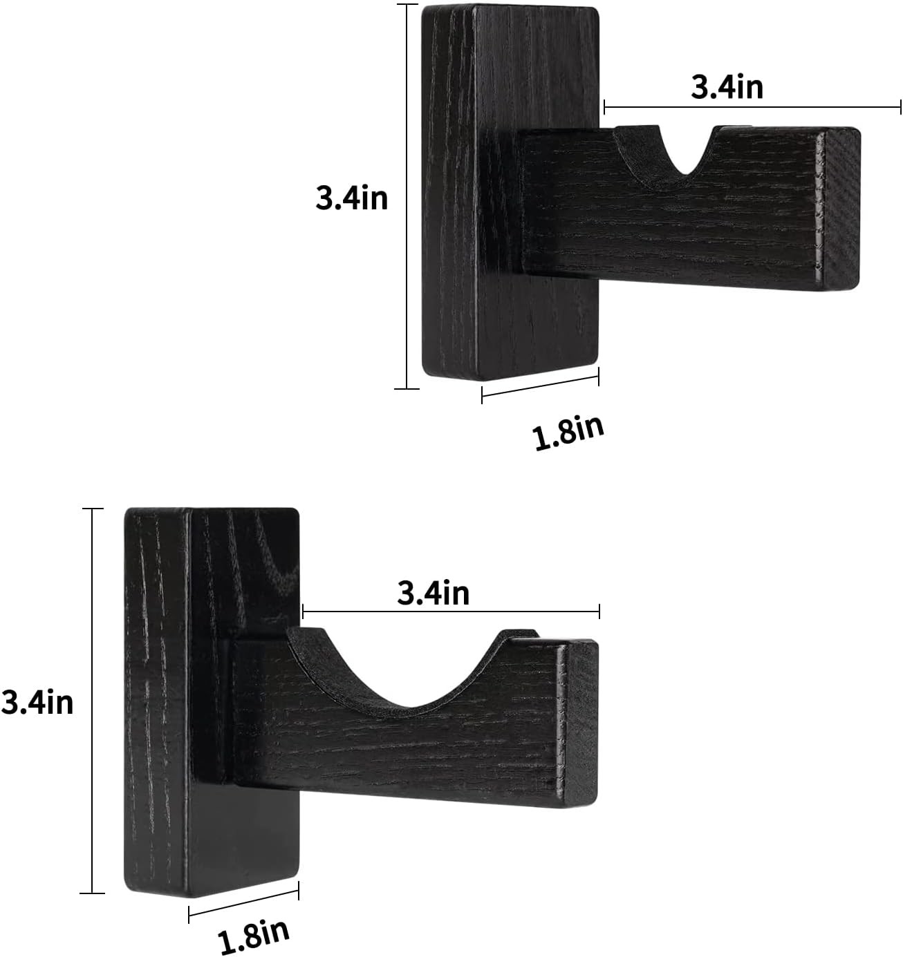 Solid Wood Baseball Bat Display Case – Horizontal Rack, Sturdy Stand, Softball