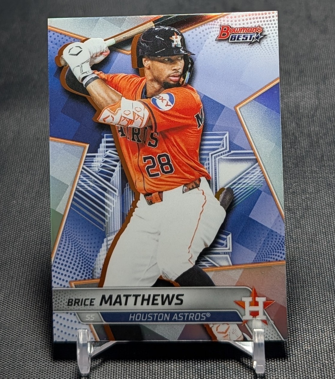 Brice Matthews Chrome Refractor Rookie RC 2025 Bowman’s Best Card #TP-18 Astros