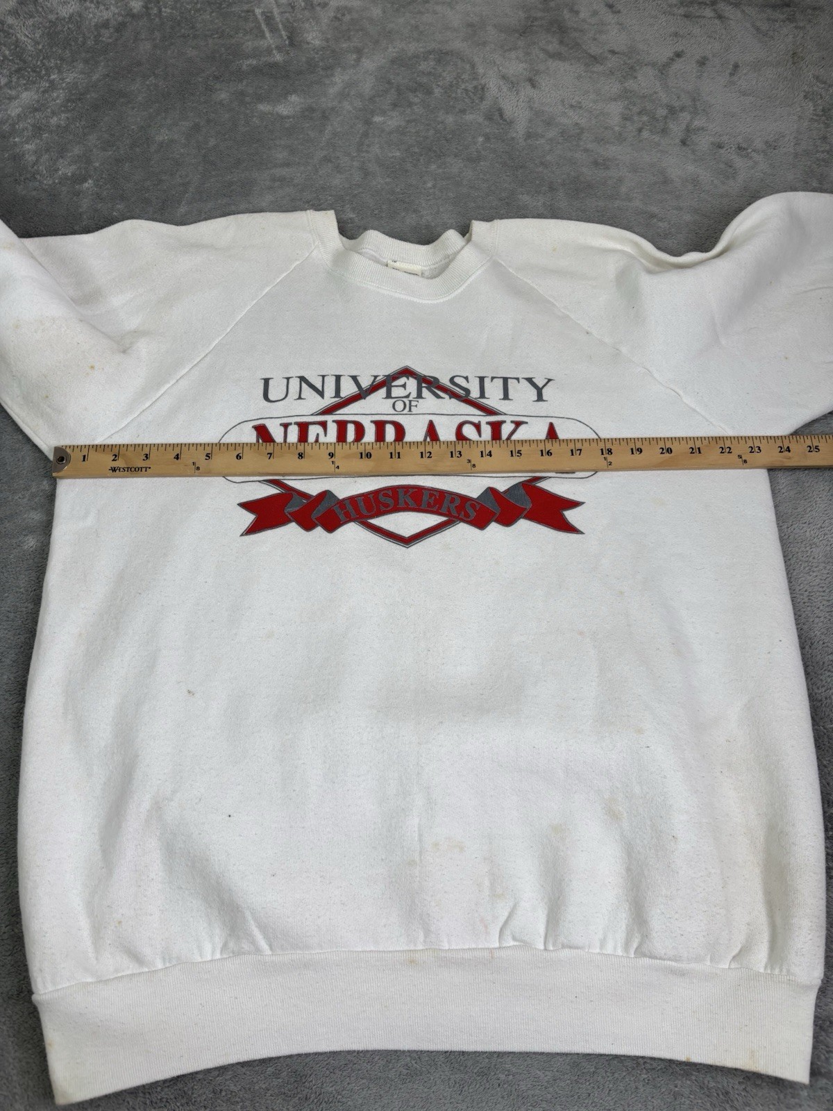 Vintage 90s Nebraska Cornhuskers Sweatshirt Men’s Size 2XL White