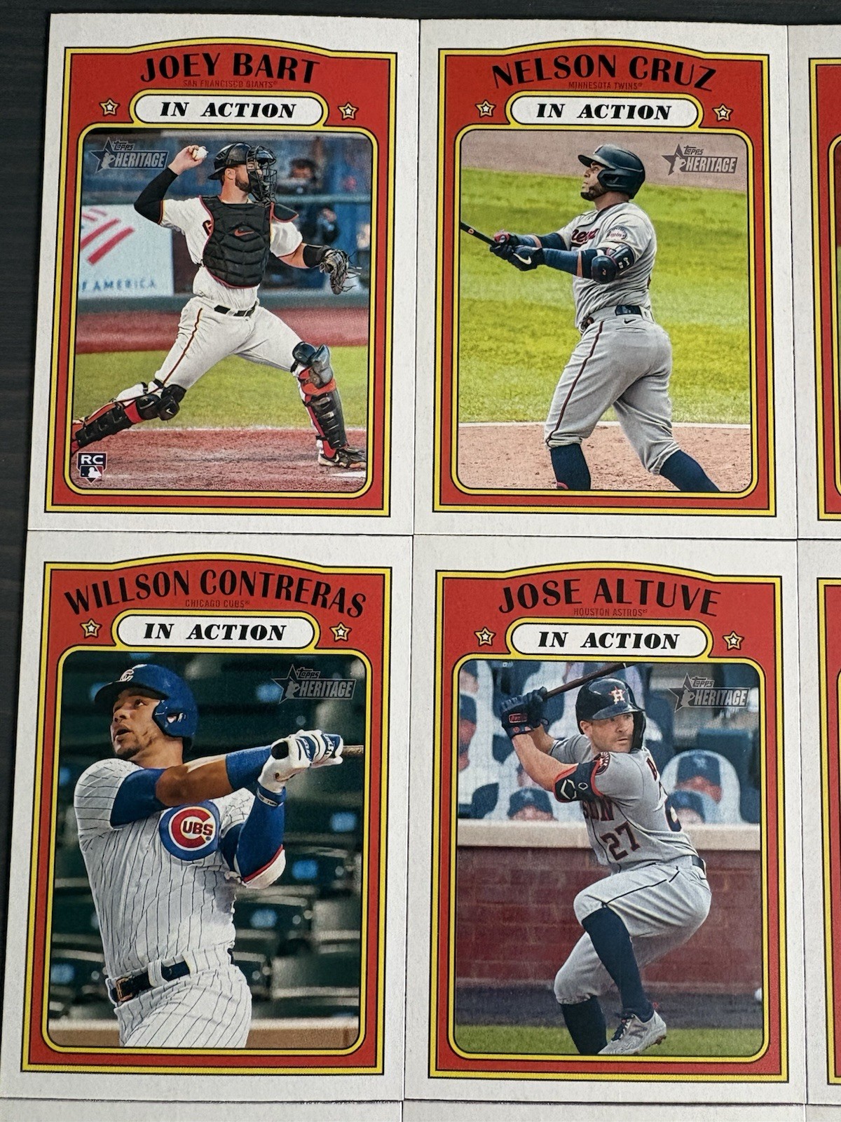 2021 Topps Heritage In Action 9 Card Star Lot Including RC *ATGCARDS*