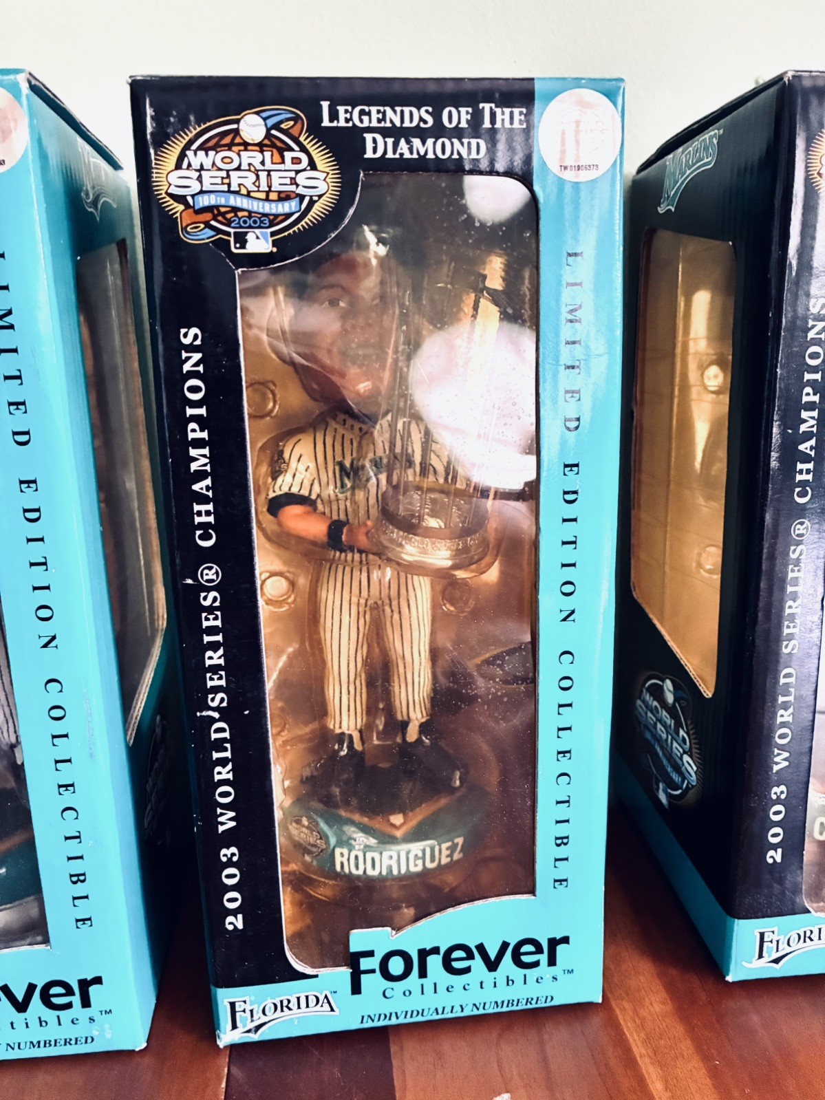 Ivan Rodriguez Florida Marlins 2003 World Series Champions Forever BOBBLEHEAD