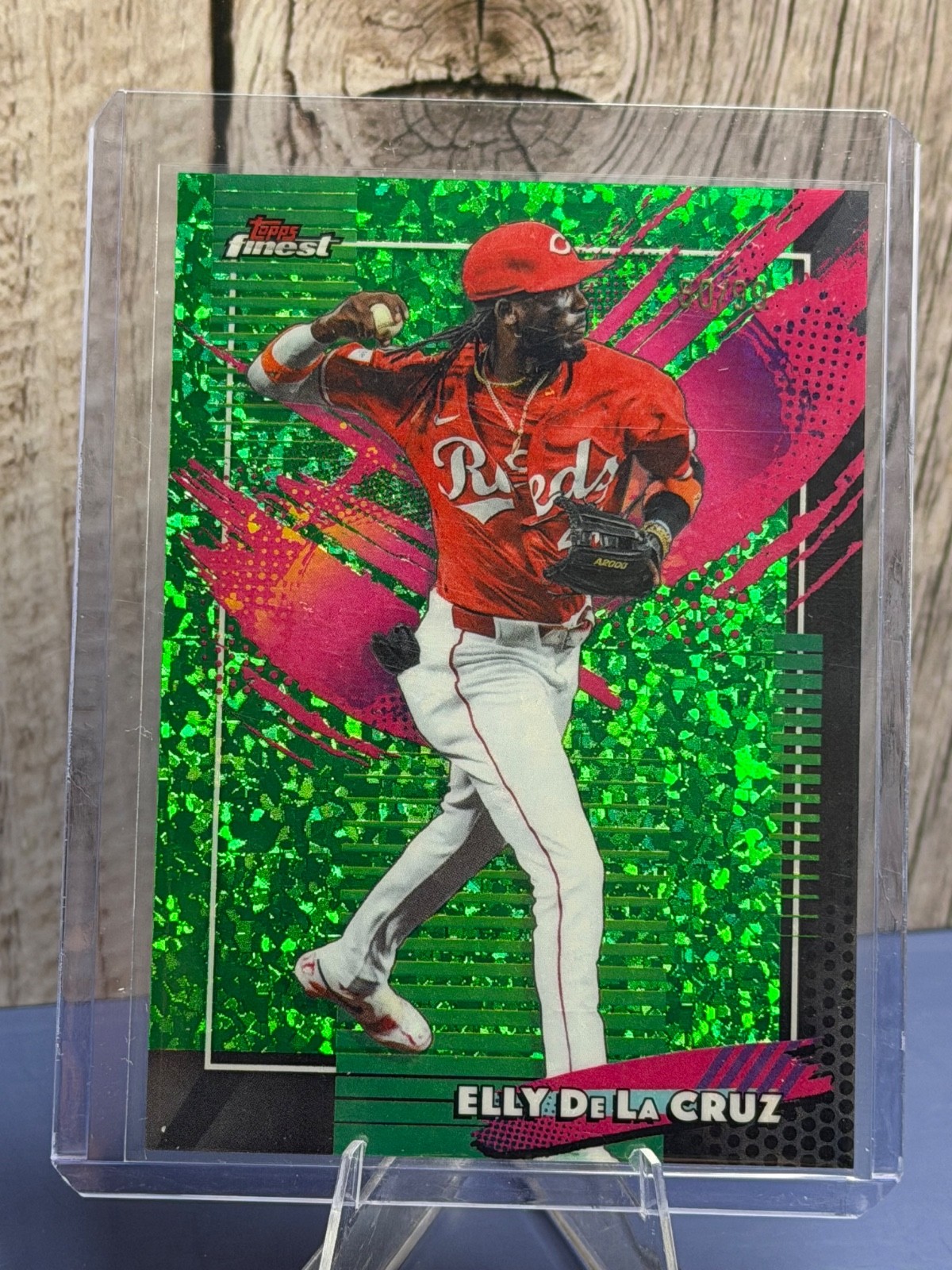 2026 Topps Finest Baseball #273 Elly De La Cruz Green /99 Rare Mini Diamonds