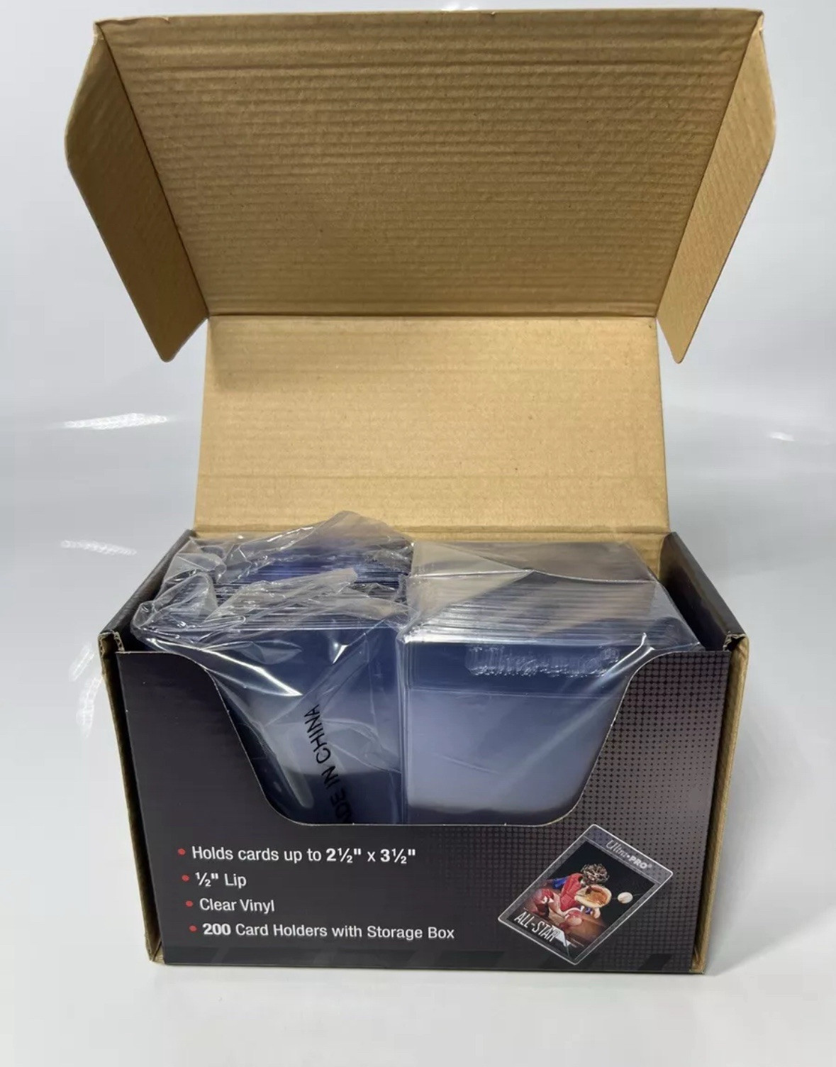 Ultra PRO – Semi-Rigid Card Holders Sealed Box – 2-1/2″ x 3-1/2″ (Box of 200)