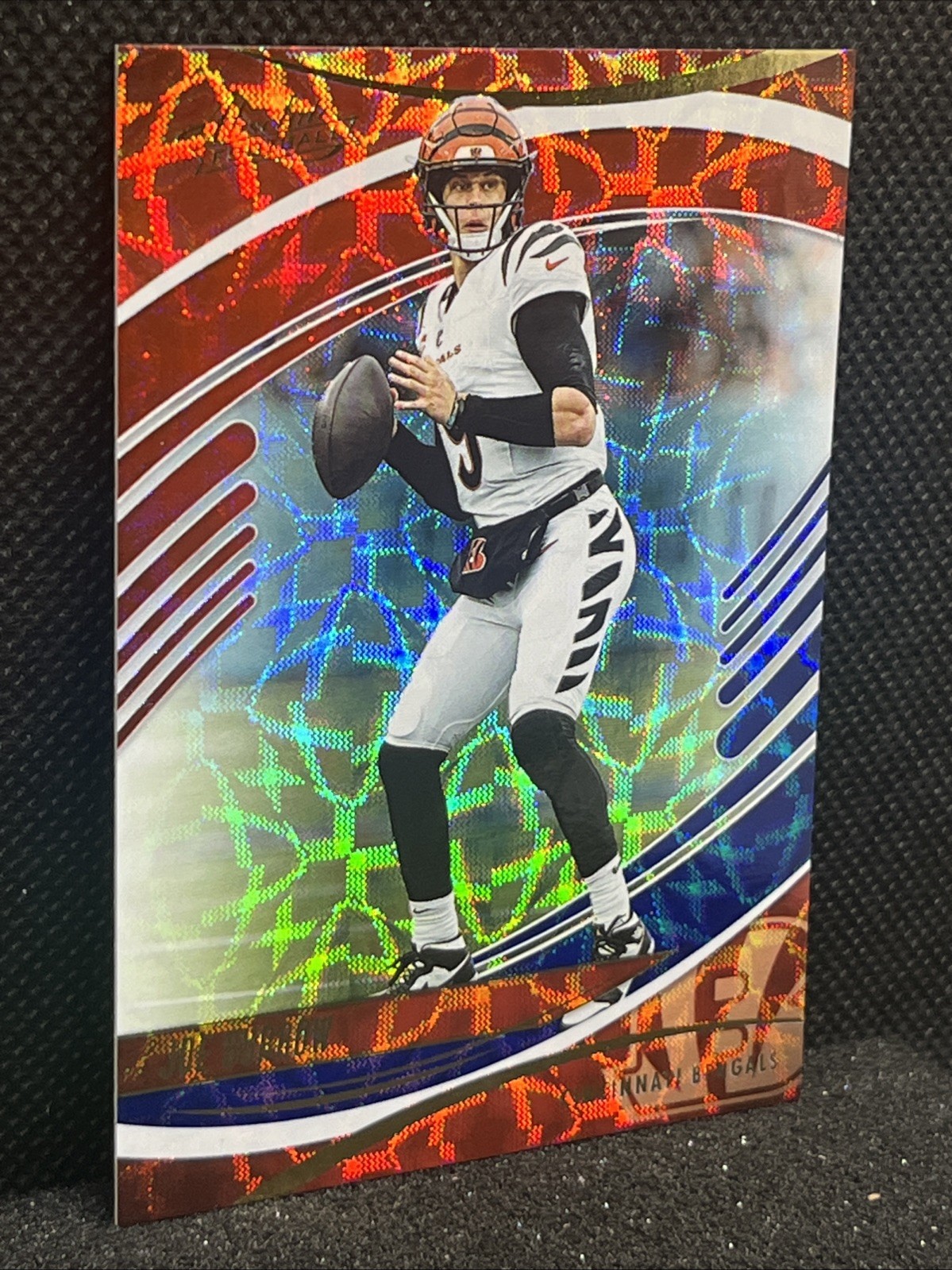 2025 Panini Absolute Joe Burrow Red White and Blue Kaleidoscope SP Bengals