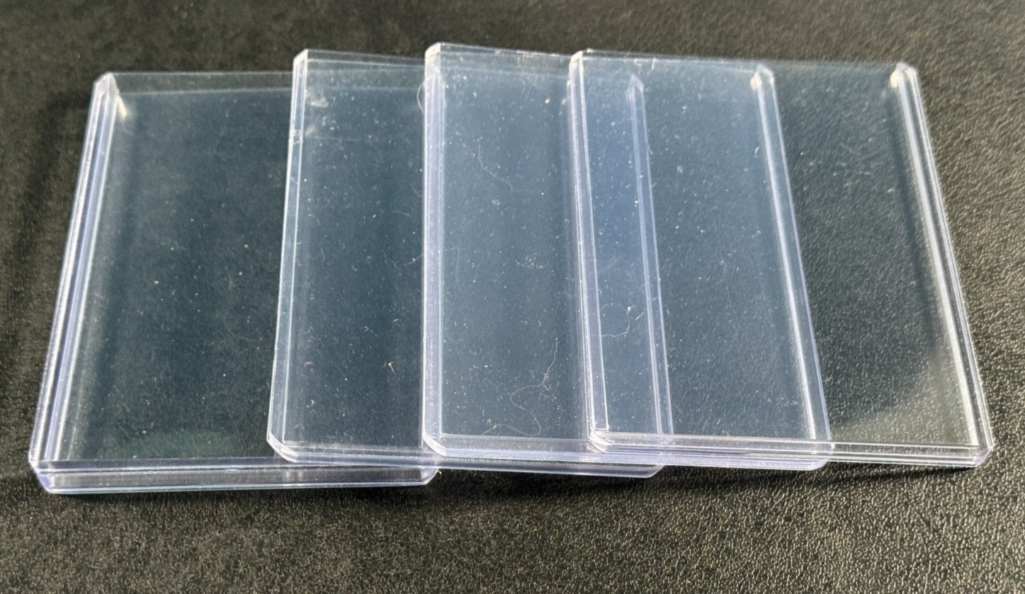 Used Card Supplies Mixed Lot – 30+ One Touch Magnetic Holders & 70+ Toploaders