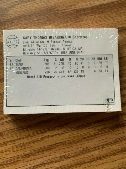 Incredible! 1989 Top AA Prospects 30 cards Set, unopened — see names below