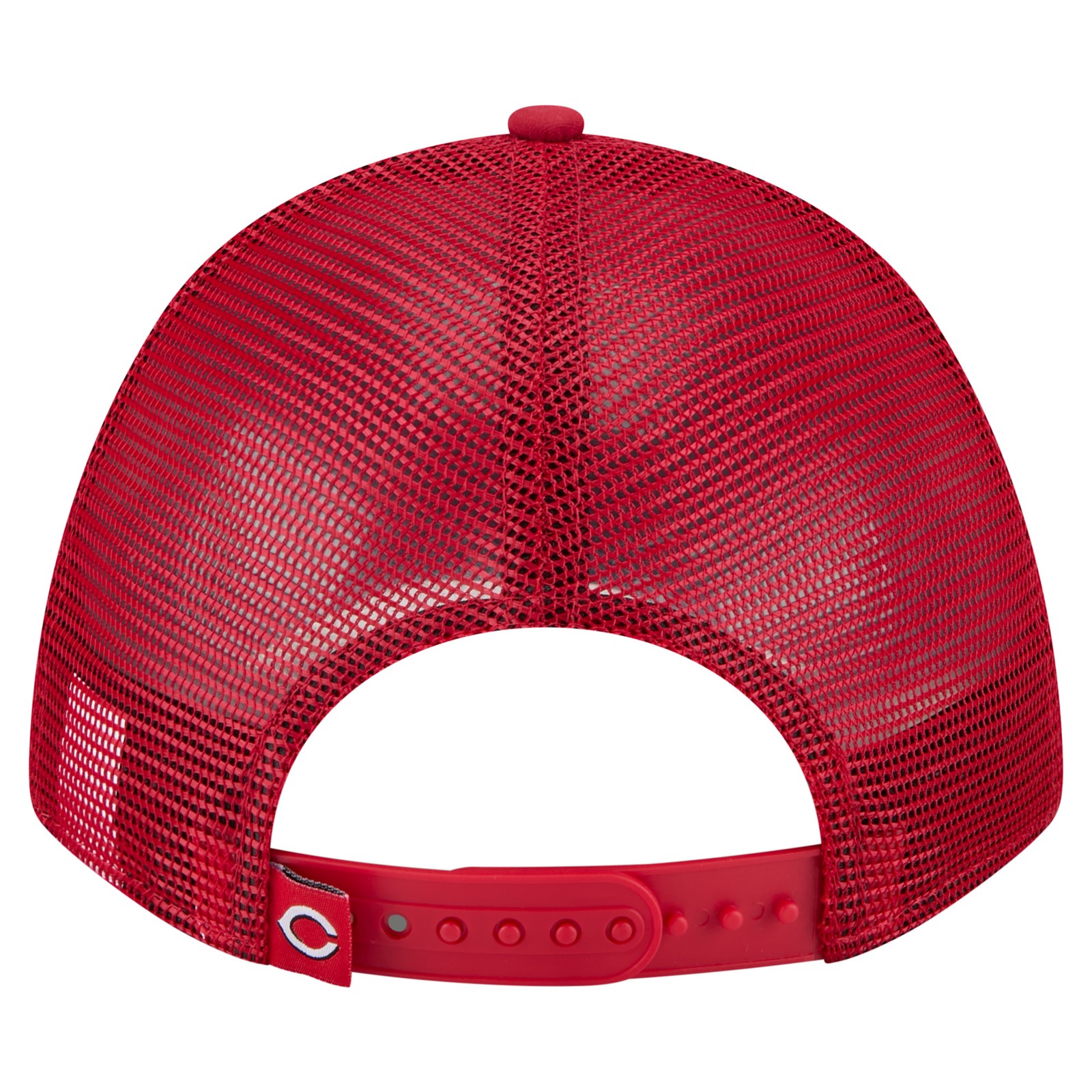 Men’s-New Era Red Cincinnati Reds Minimalist 9FORTY A-Frame Adjustable Hat