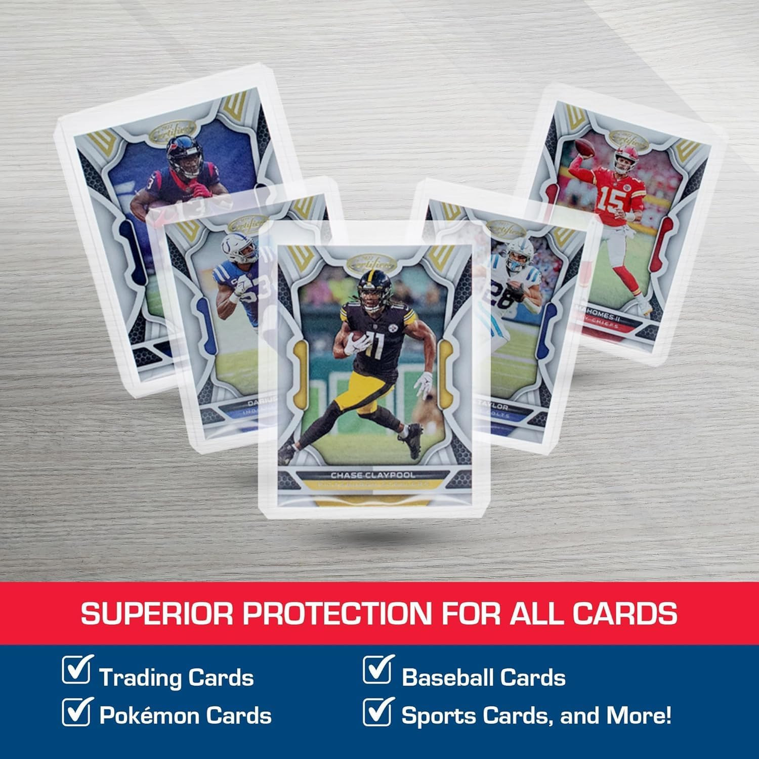 3X4 Topload Card Holder – Standard – 100Ct | Rigid PVC Trading Card Protection f