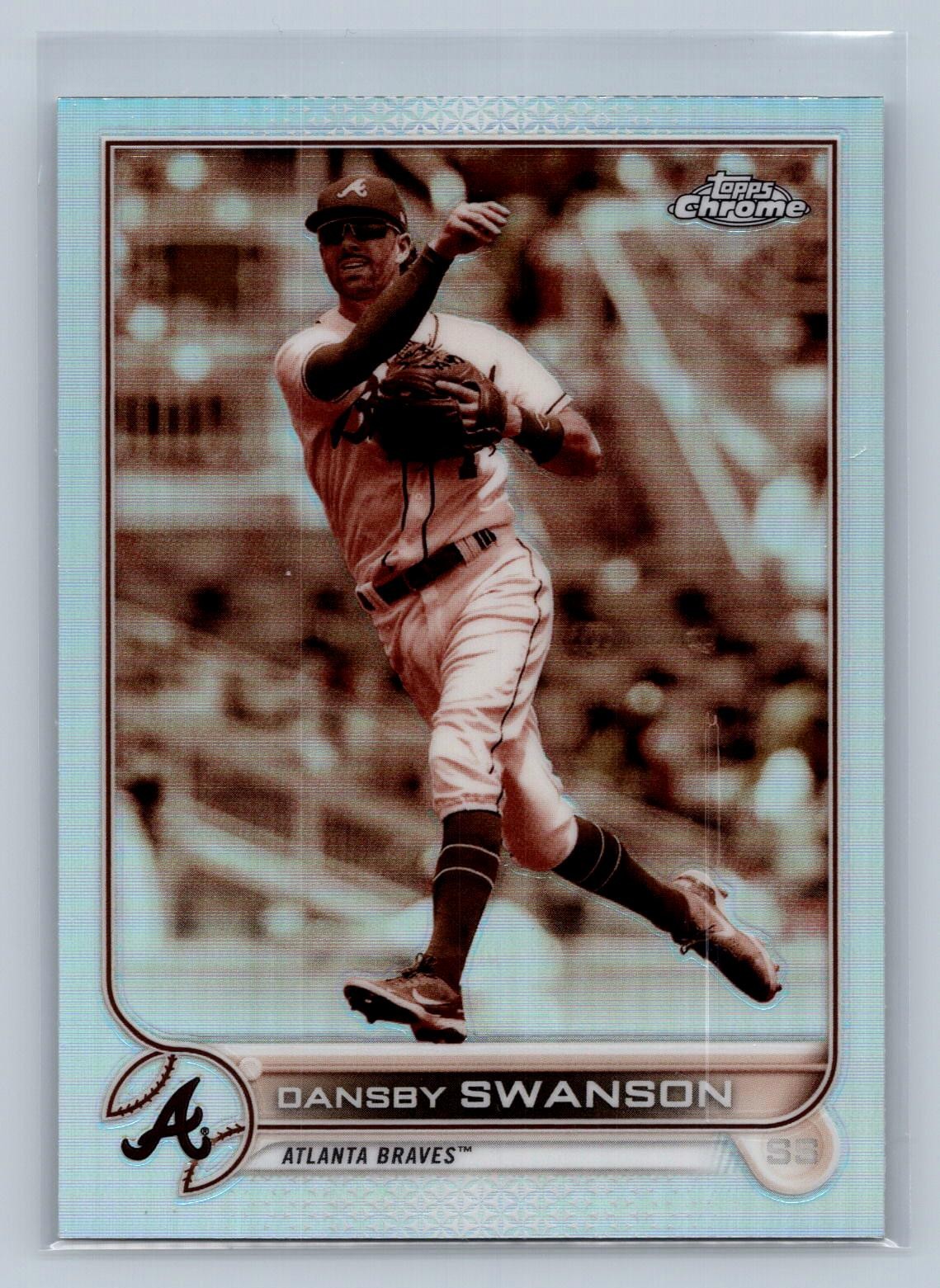 2022 Topps Chrome Sepia Refractor #46 Dansby Swanson Braves