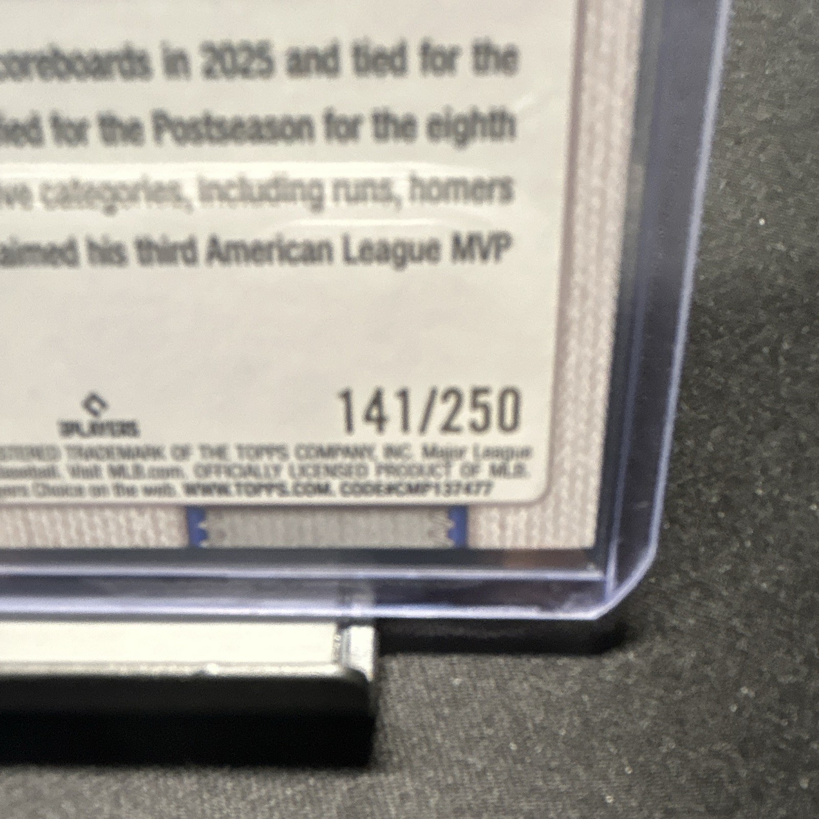 Topps 2026 Series Two New York Yankees Purple /250 Team Card #628