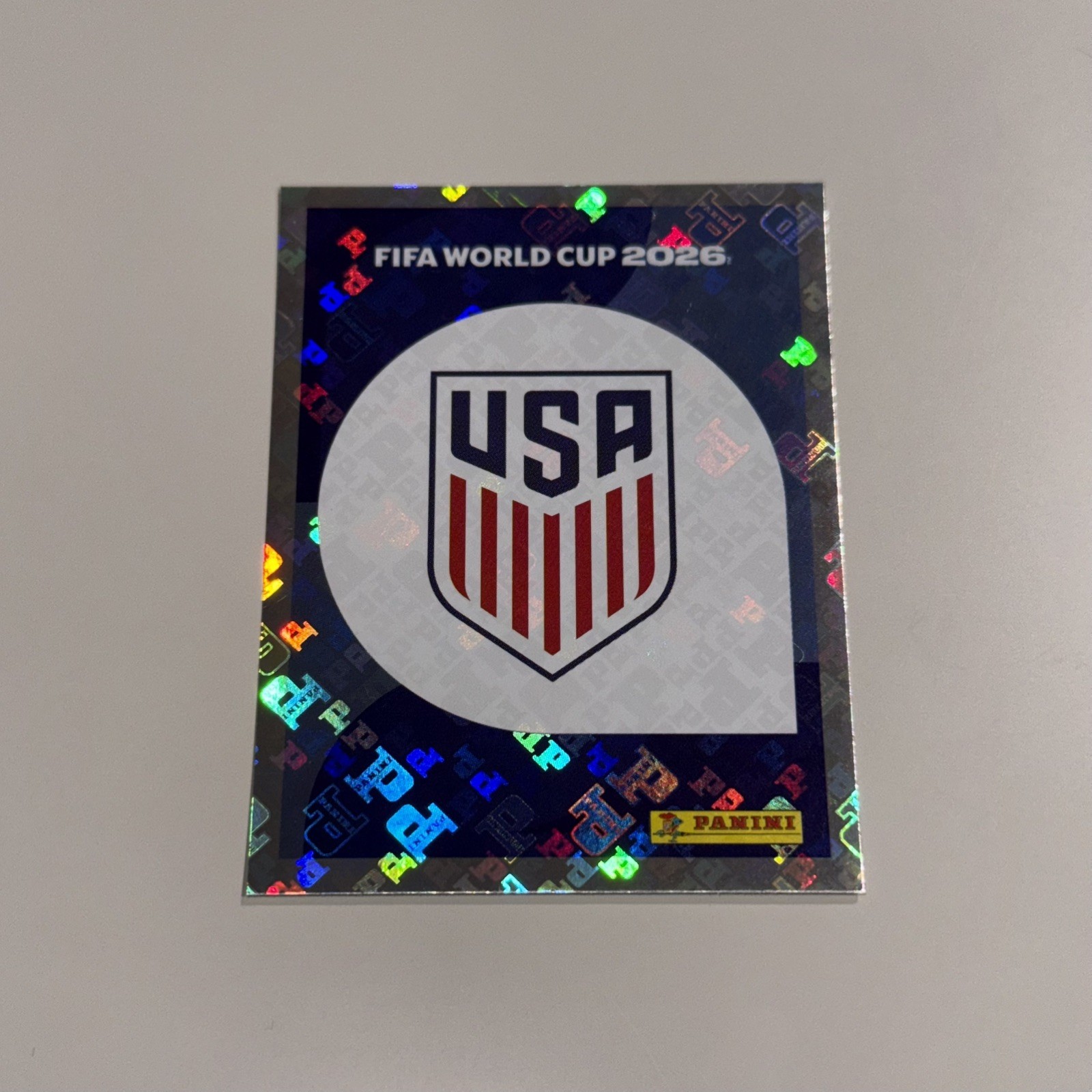 USA Team Logo – USA 1 – 2026 Panini FIFA World Cup Sticker – FOIL