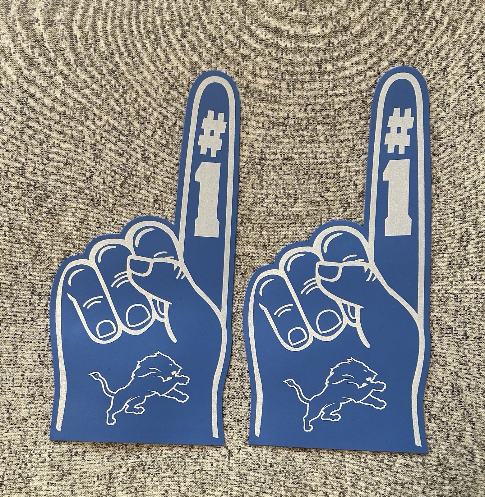 Detroit Lions Foam Finger Fan NFL Football Sports Fan