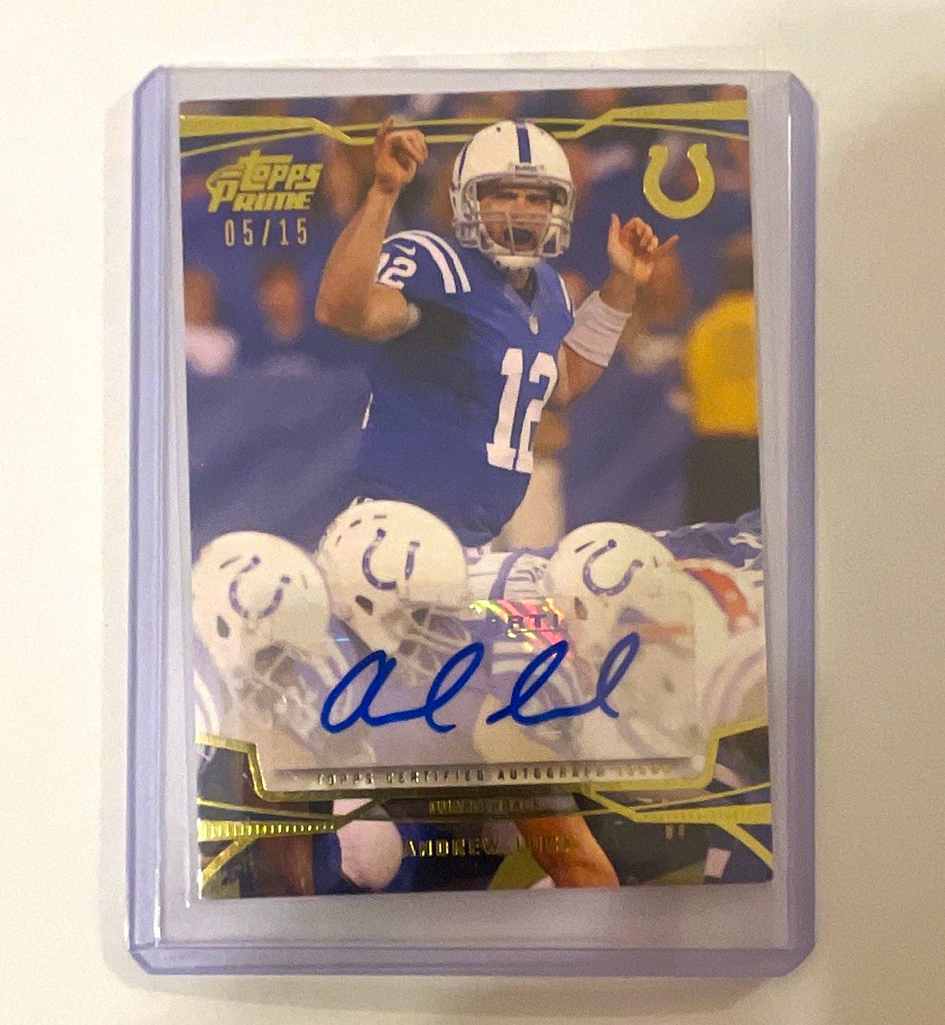 Topps 2013 Topps Prime Prime-Time Performance Andrew Luck Auto 05/15 Colts