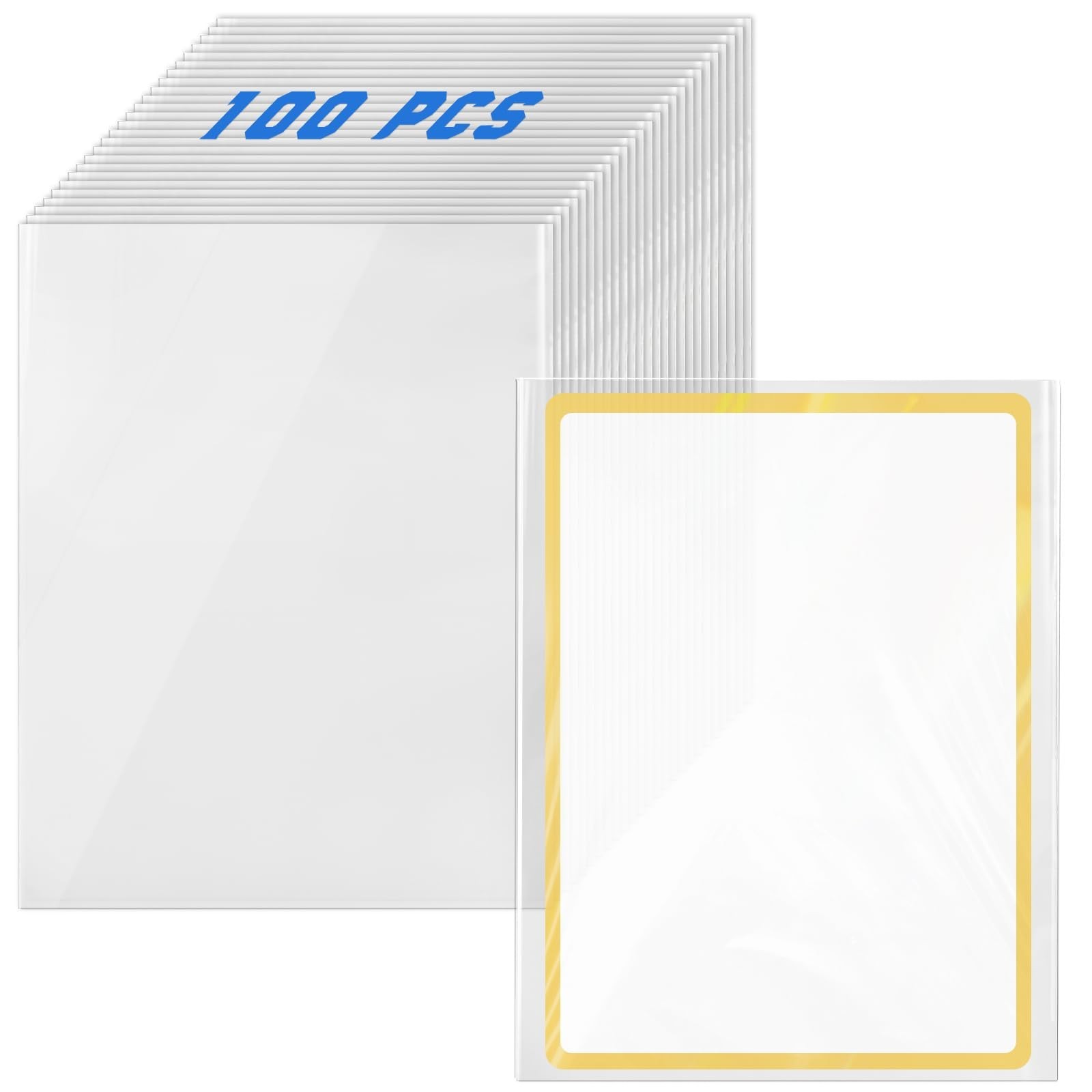 DEDC Jumbo Card Sleeves, Oversized Card Sleeves for TCG Trading Cards, Extra …
