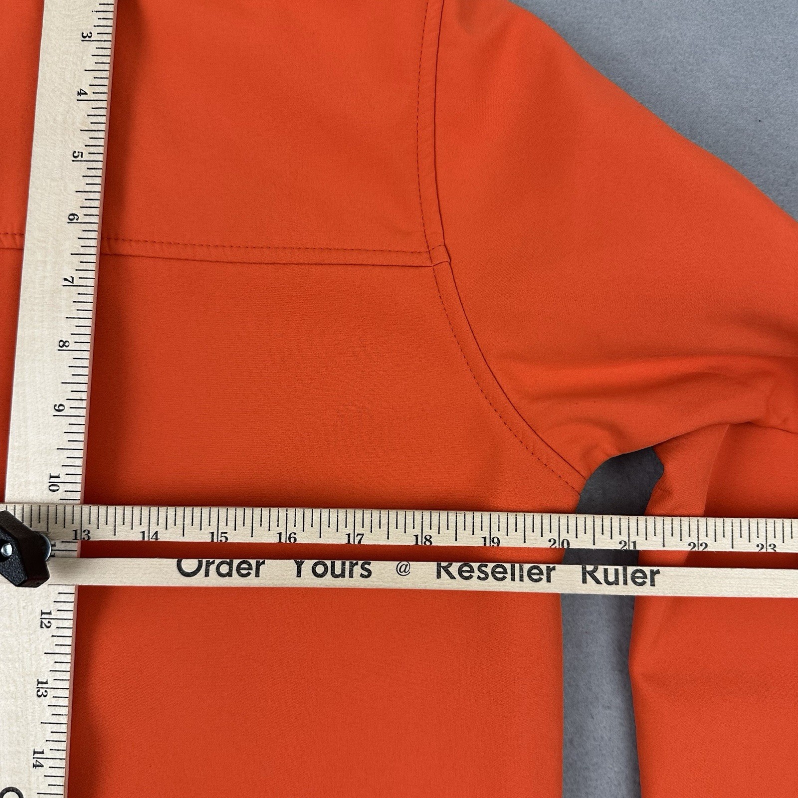 Syracuse Orange Jacket Men Small Orange Solid Full Zip Windbreaker Russell NCAA