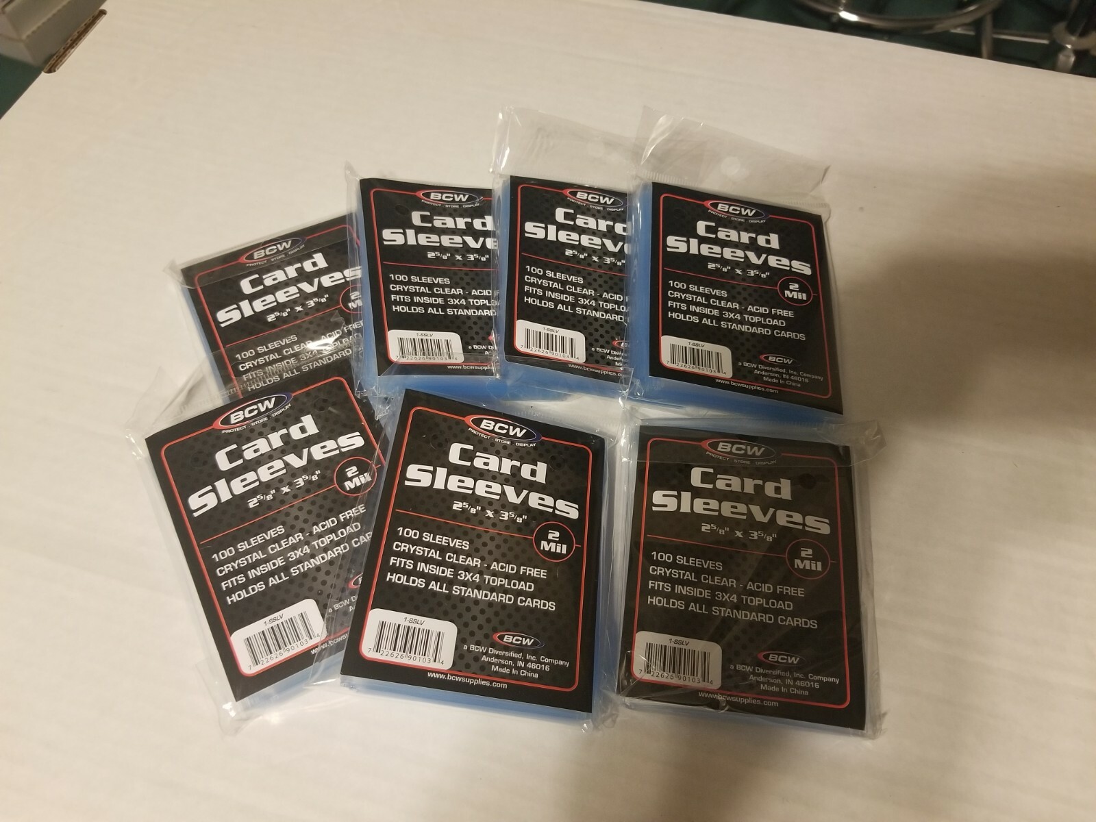 700 BCW STANDARD CARD PENNY SLEEVES 2 5/8 X 3 5/8 – 7 packs New