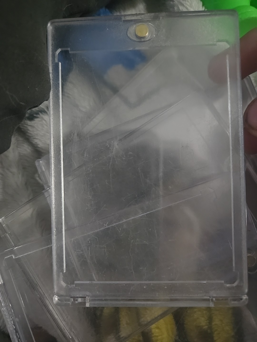 *USED* 7x Ultra Magnetic Trading Card Holders.