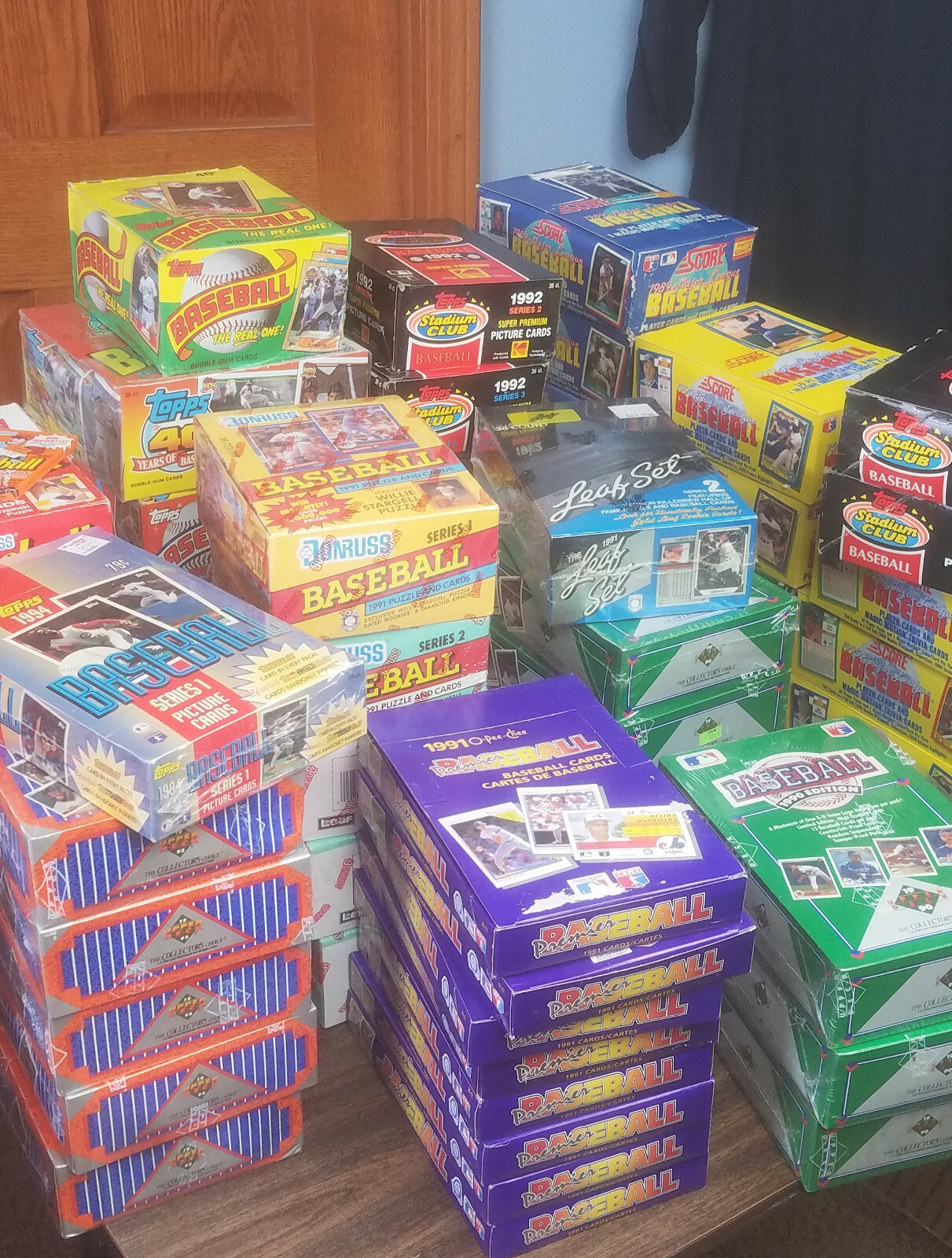1000 Cards – Unopened Baseball Card Sealed Packs–Rookie Cards Bonus & Star Cards