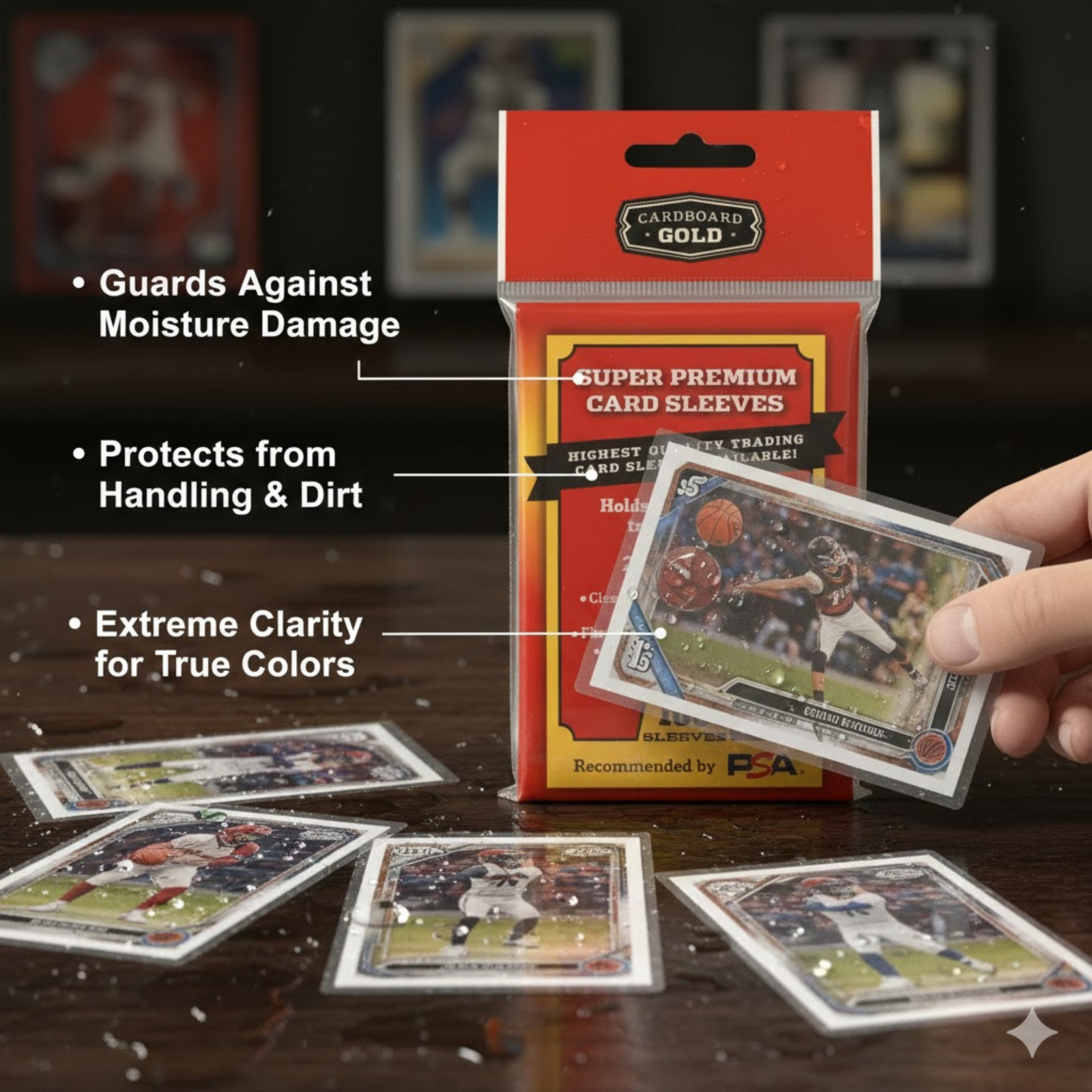 5000 – 50 Packs CBG Super Premium Sports Card Soft Sleeves Acid Free