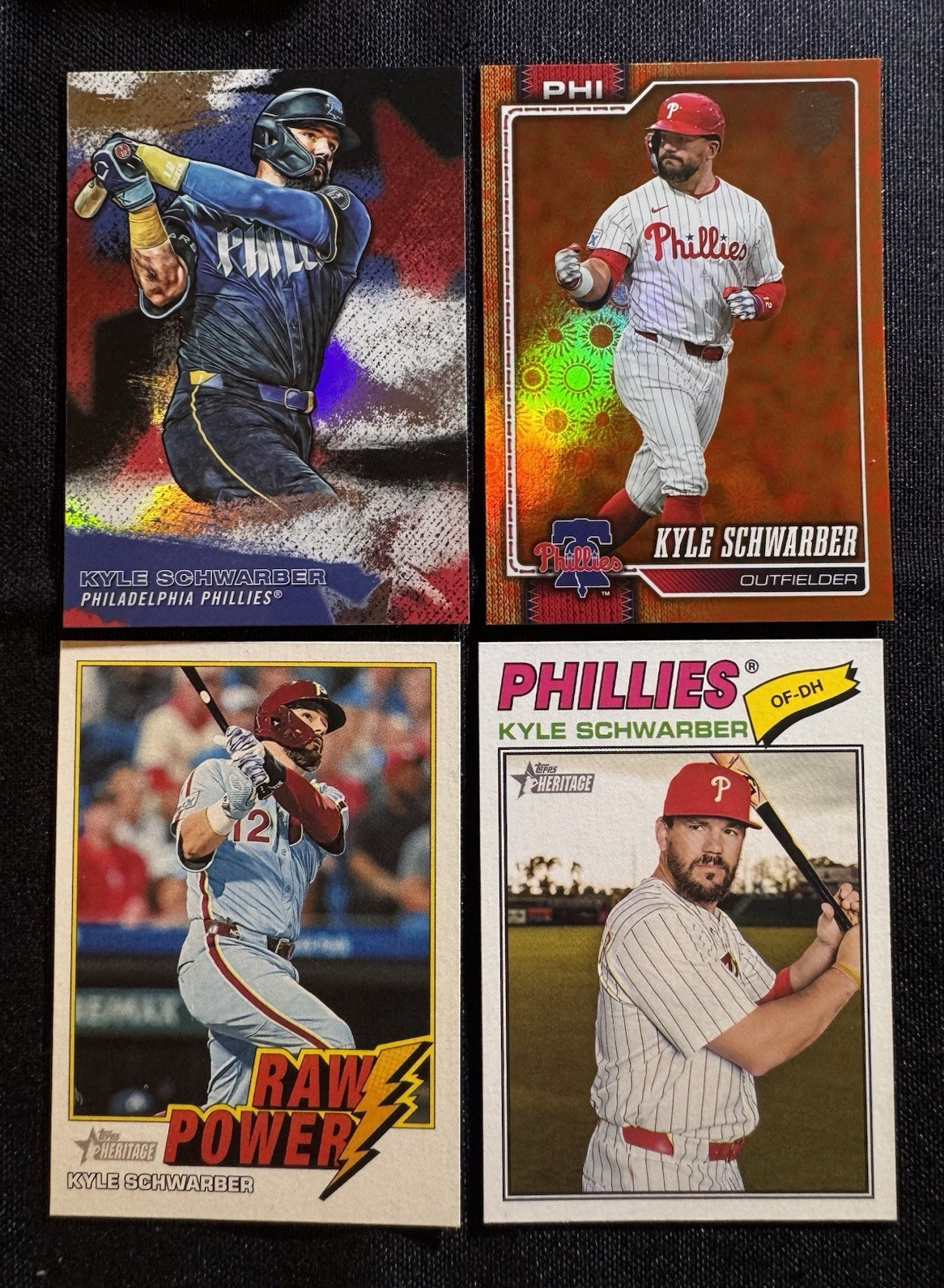 Topps Stars of MLB/Heritage Phillies Kyle Schwarber Card Lot 4