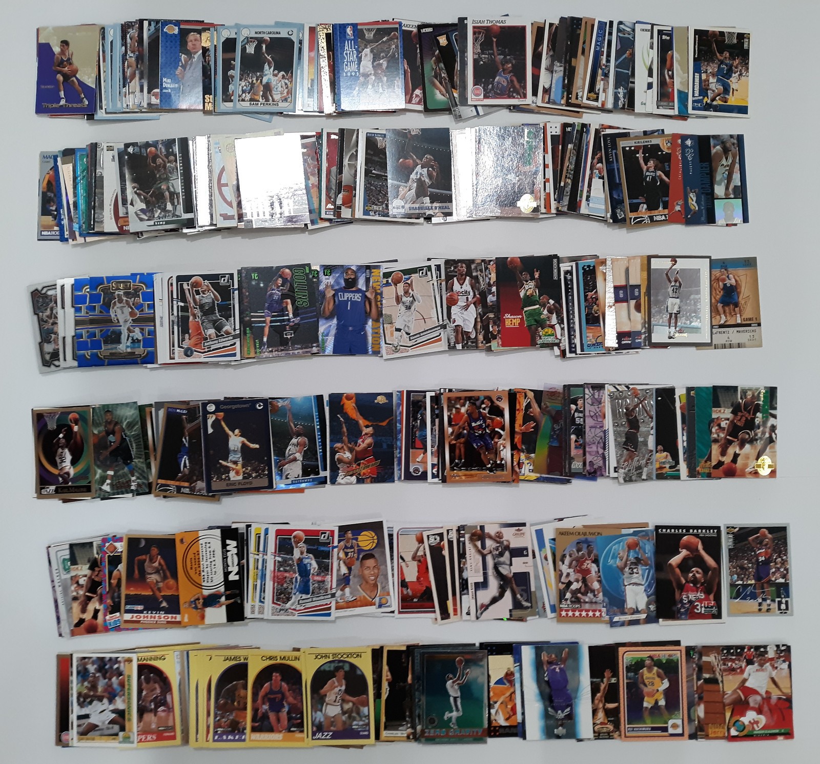 1980s to 2020s Basketball Lot of (750+) Cards EX to NM Edwards Olajuwon Shaq+