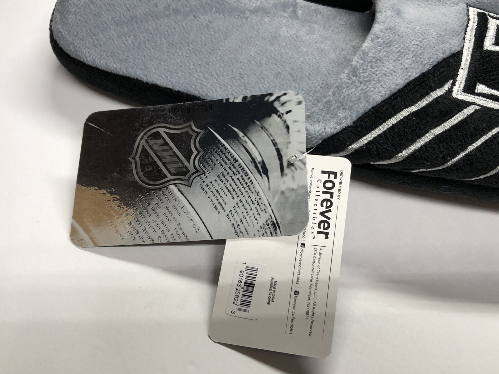 NHL LA Kings Mens Slippers Sizes: 7-8, 9-10, 11-12, 13-14
