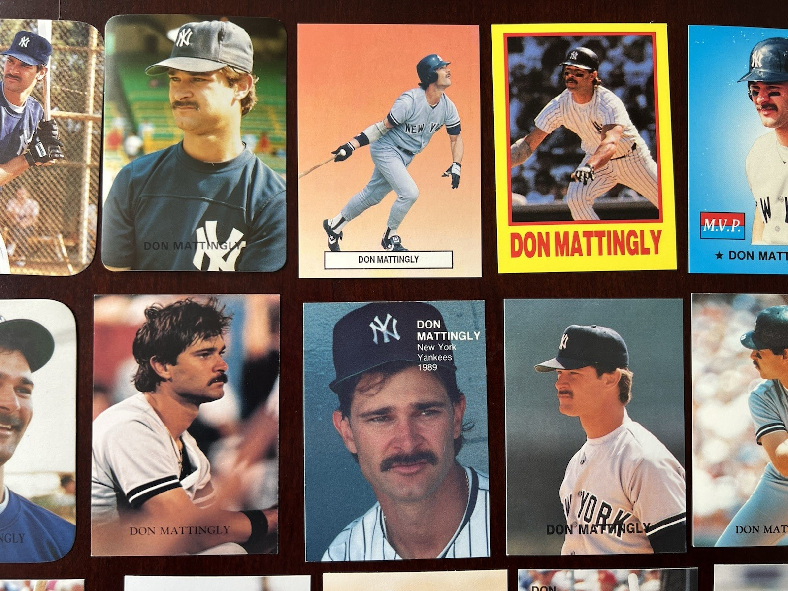 35 Card Lot: 1987 1988 1989 1990 Don Mattingly Oddball Cards Broder Classic MVP