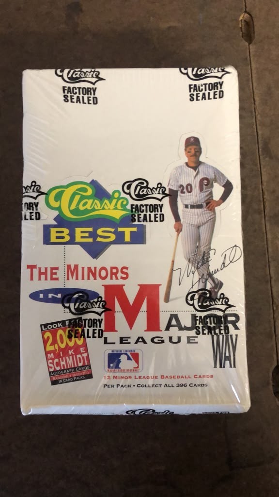 1991 Classic Best The Minors In A Major League Factory Sealed Box 36 Packs MLB