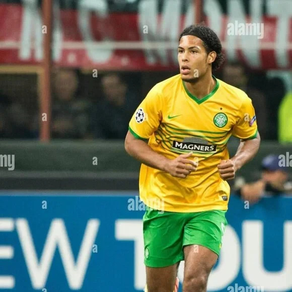Virgil Van Dijk #5 Celtic 2013/2014 Away ORIGINAL Nike Rare Soccer Jersey (XL)