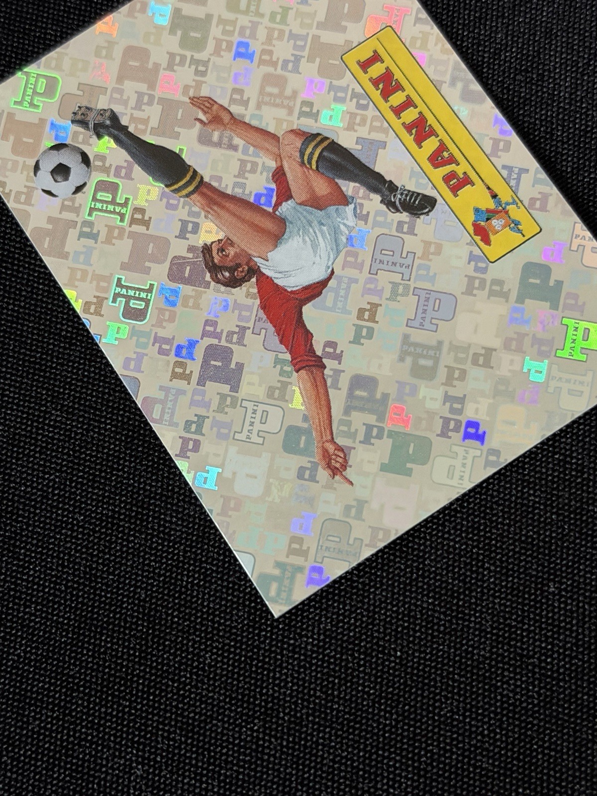 2026 Panini FIFA World Cup – RARE Rainbow Foil Panini Logo Sticker #00