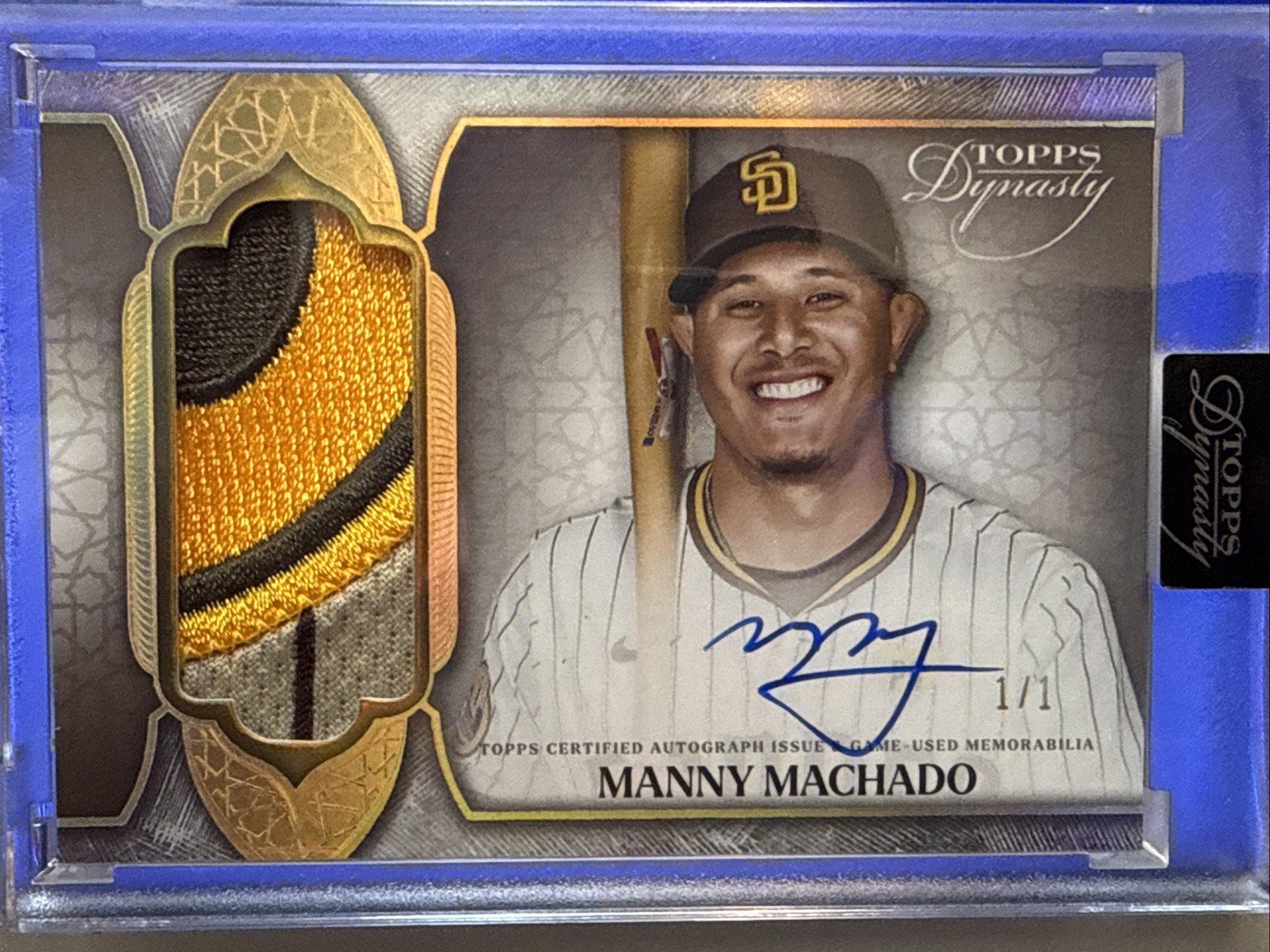 2025 Topps Dynasty Manny Machado Padres Auto Patch Relic 1/1 DAP-MM6 SSP