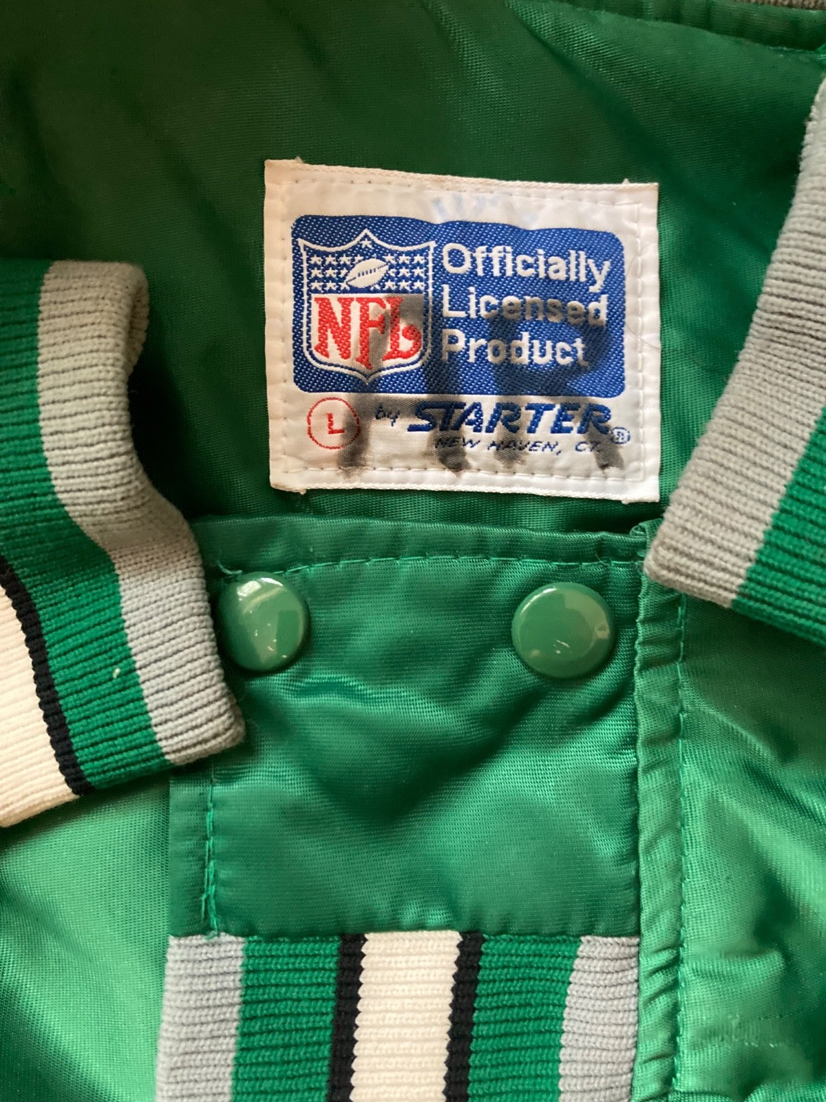 AUTHENTIC TEAM-ISSUED Starter Satin Football Jacket – PHILADELPHIA EAGLES (L)