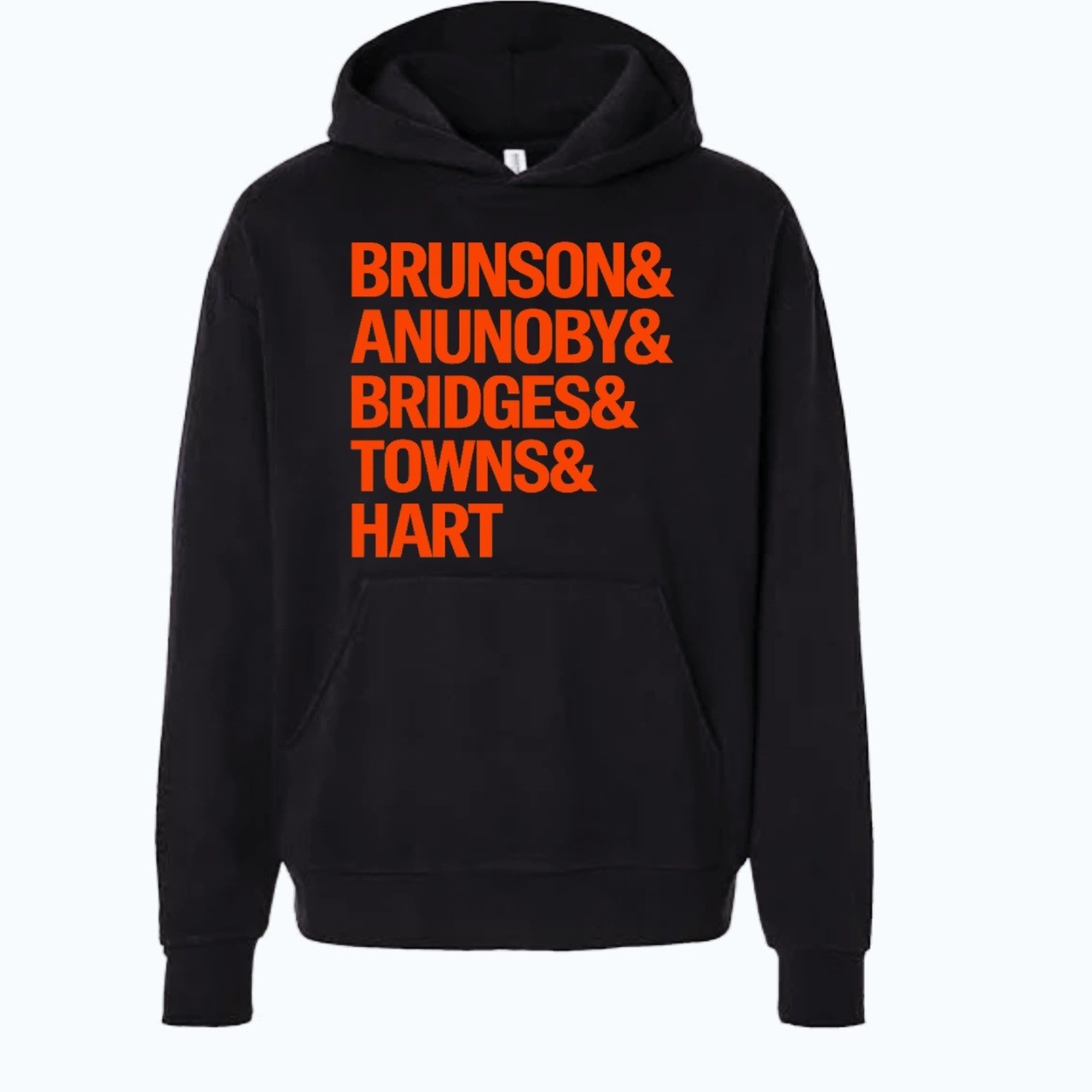 Brunson,Anunoby,Bridges,Towns,Hart Knicks & Sweatshirt