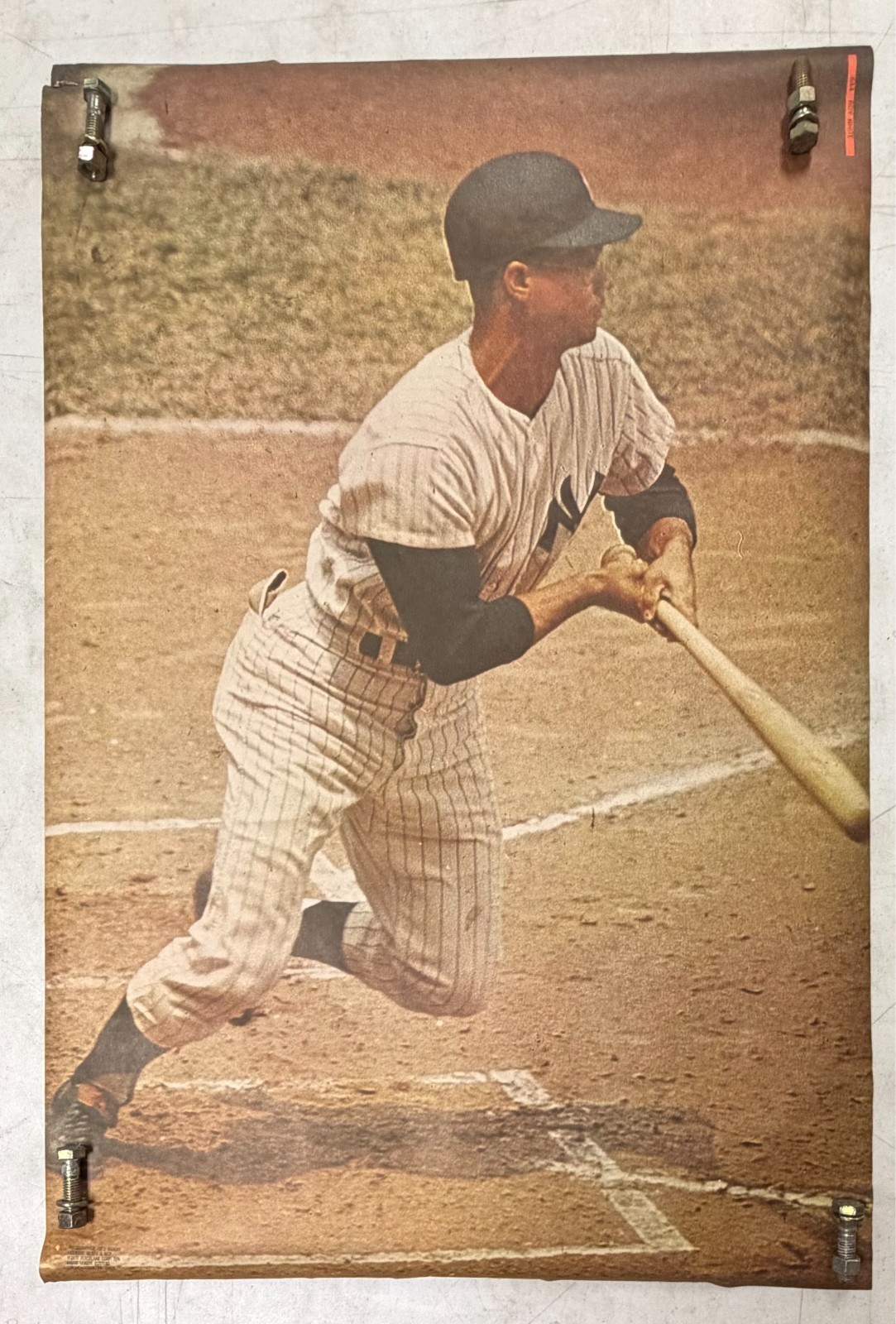 Vintage Sports Illustrated 1968 1970 Yankees Poster Roy White Renselaar